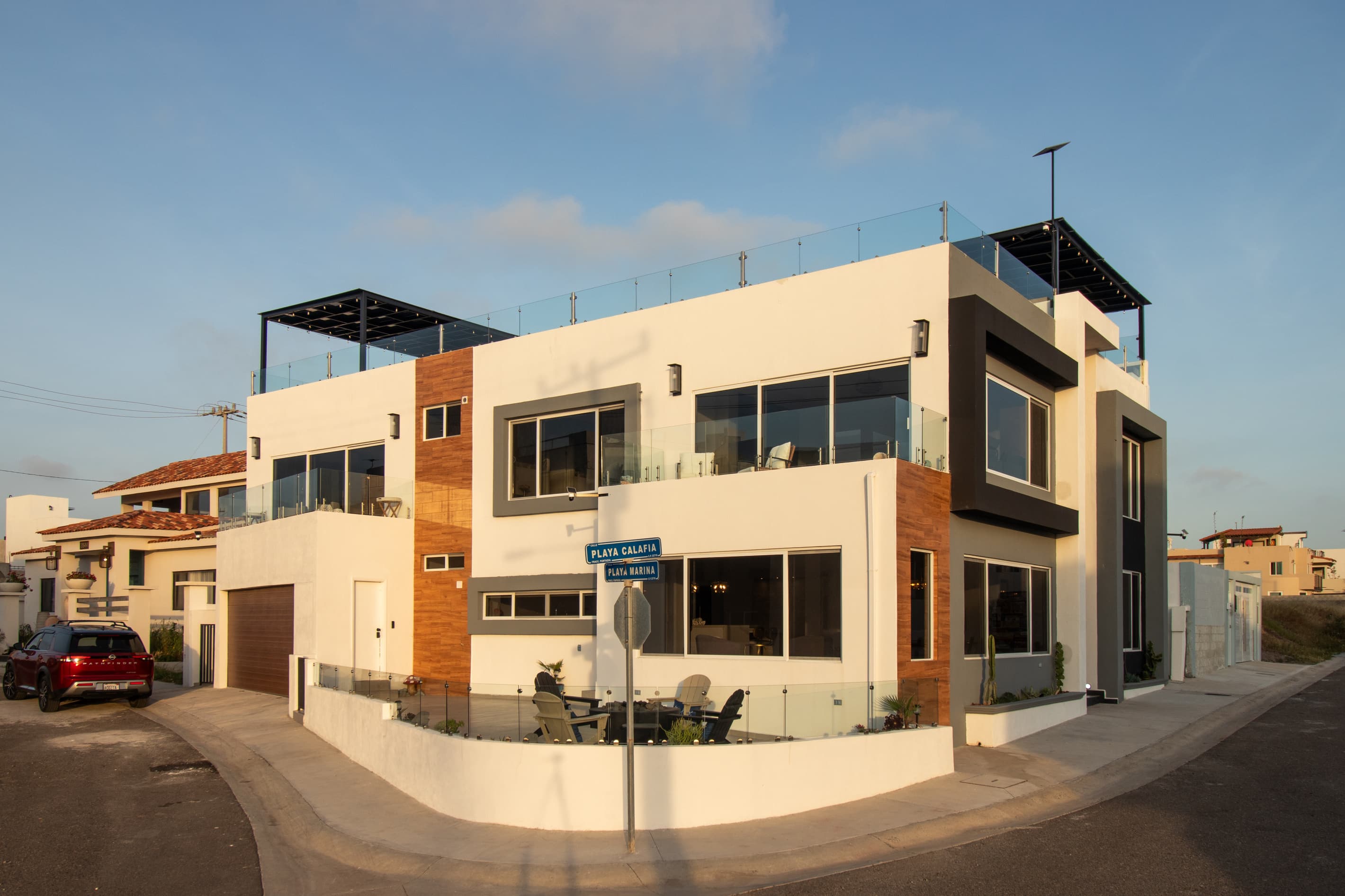 Casa Mirador, a spacious three-story retreat designed for group getaways