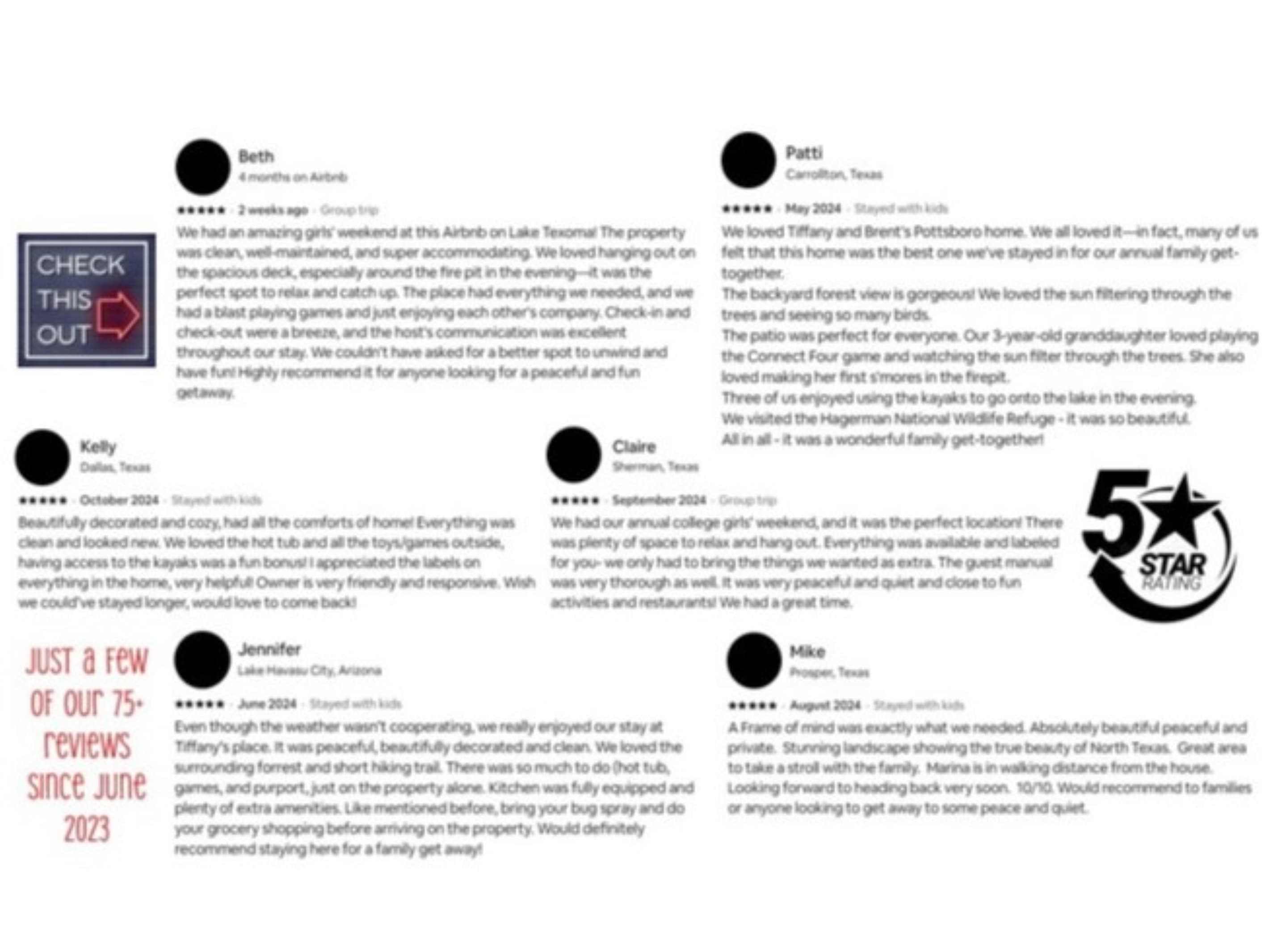Amazing 5-Star Reviews! Hosting since June 2023.