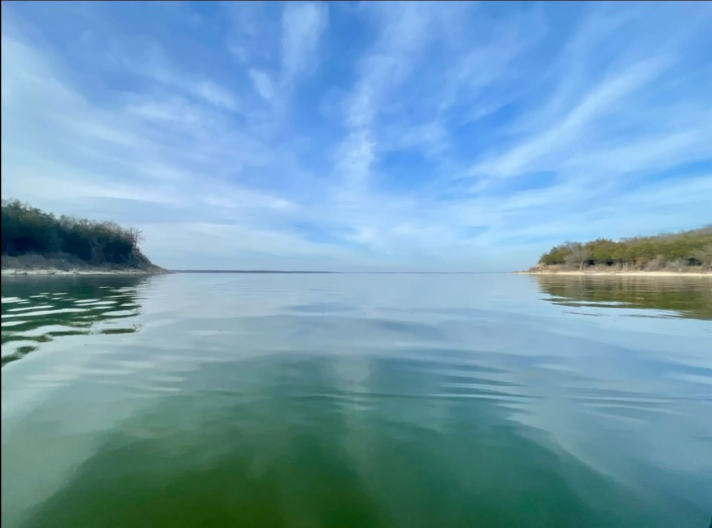 Kayaking Beautiful Lake Texoma | *Please be aware that lake water clarity and levels fluctuate throughout the year.