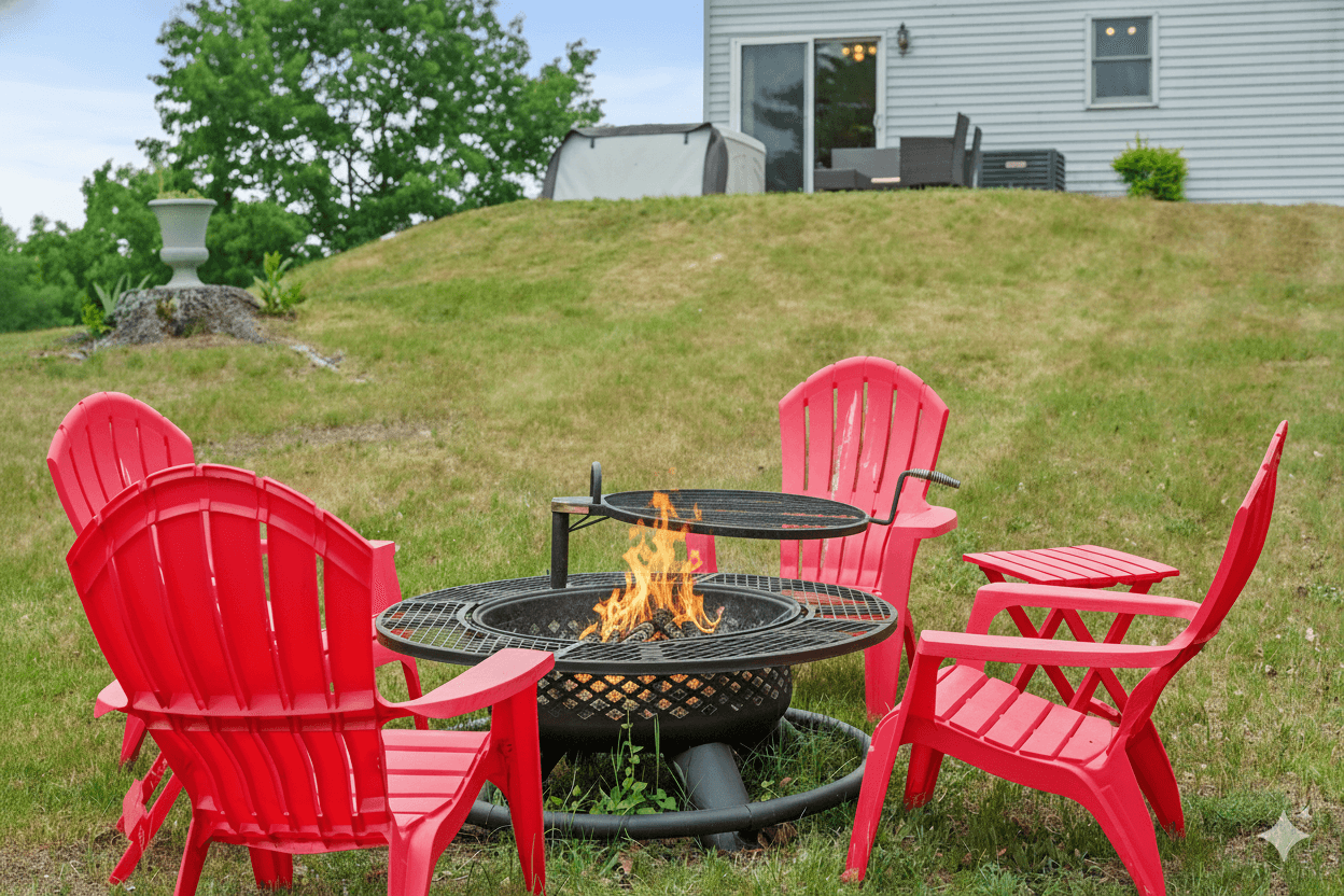 Enjoy some smores in the firepit