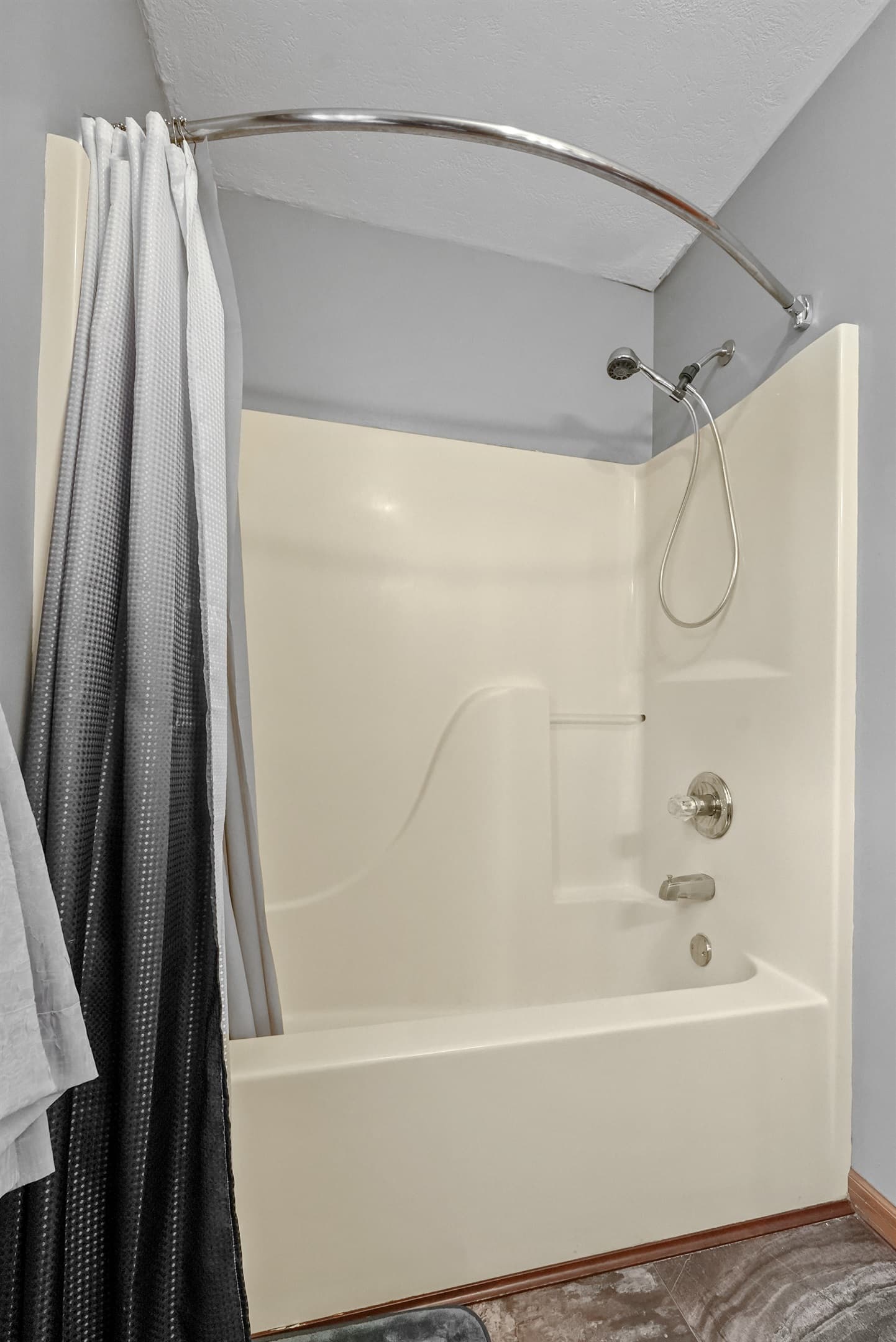 Full Bath Retreat: Refresh in the serene shower with modern fixtures and elegant touches!