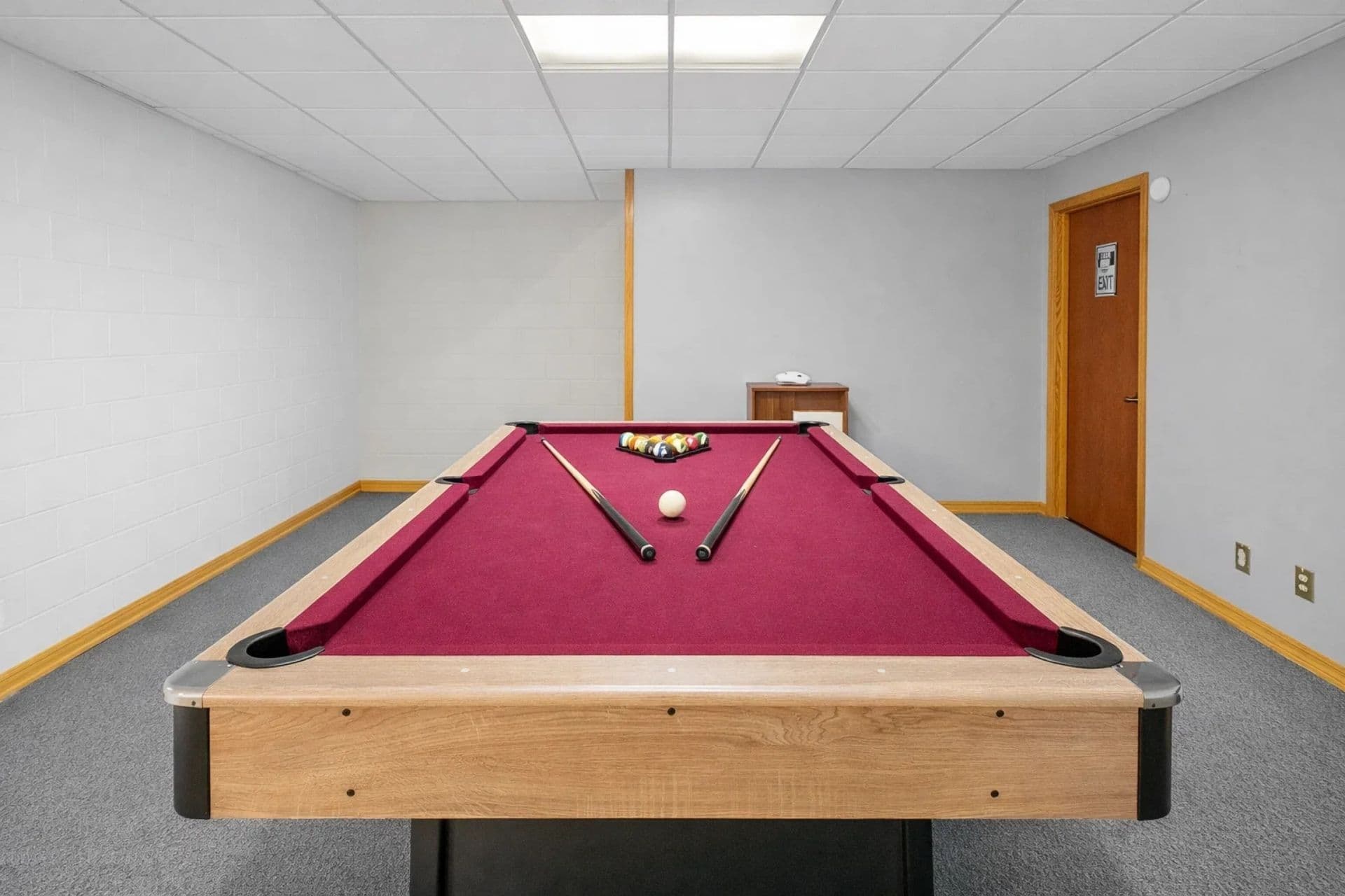 Game Room: Challenge your friends to epic matches on the vibrant billiards table!