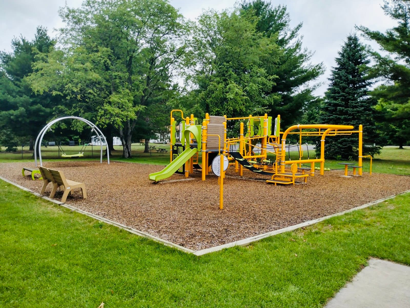 Kids playground right across the street from home