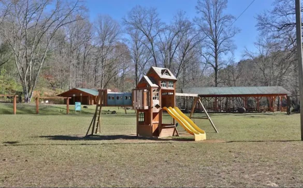 Resort has playground for kids