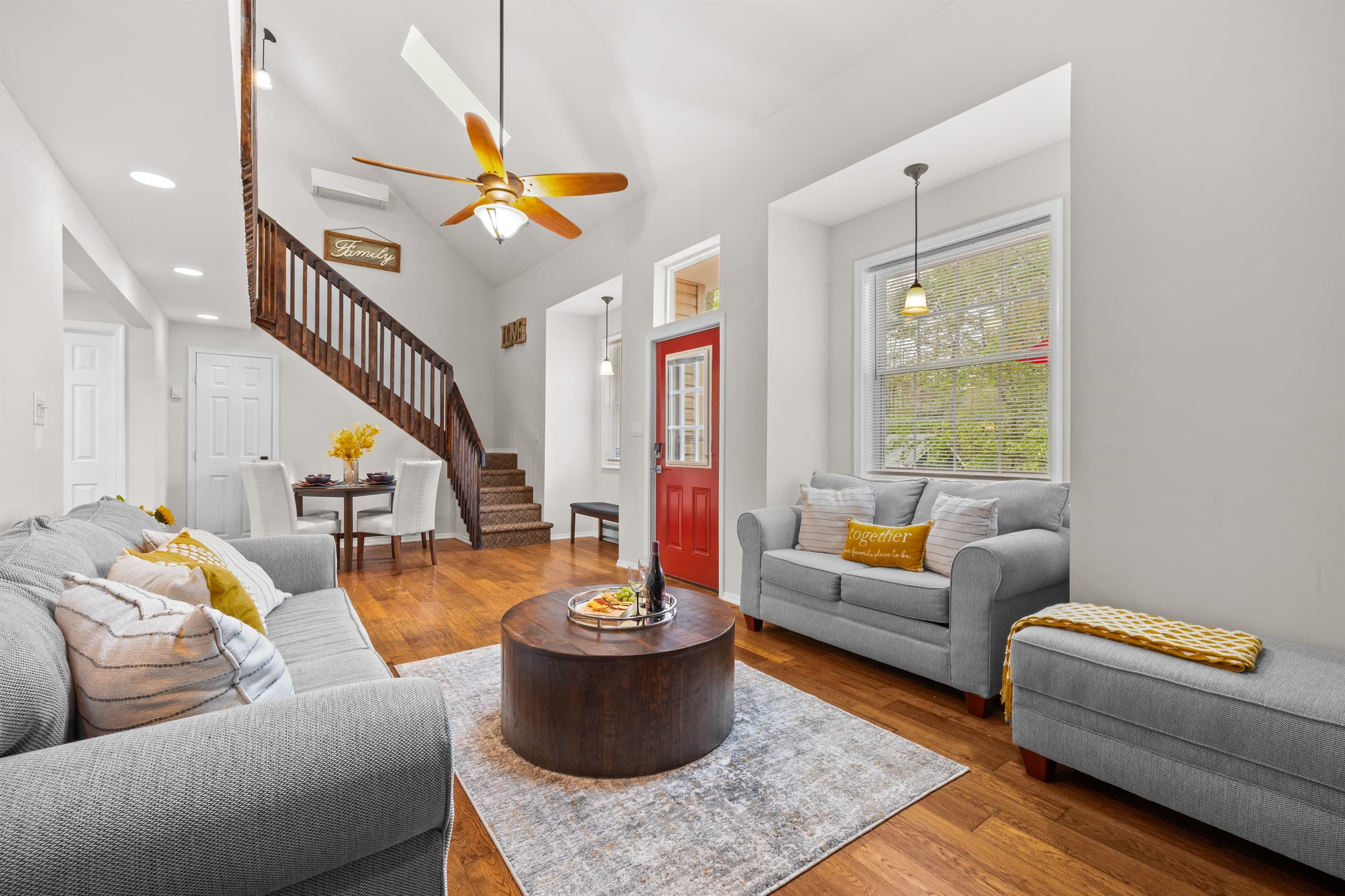 Living Room: Bright and airy space with plush seating and inviting decor for memorable gatherings!