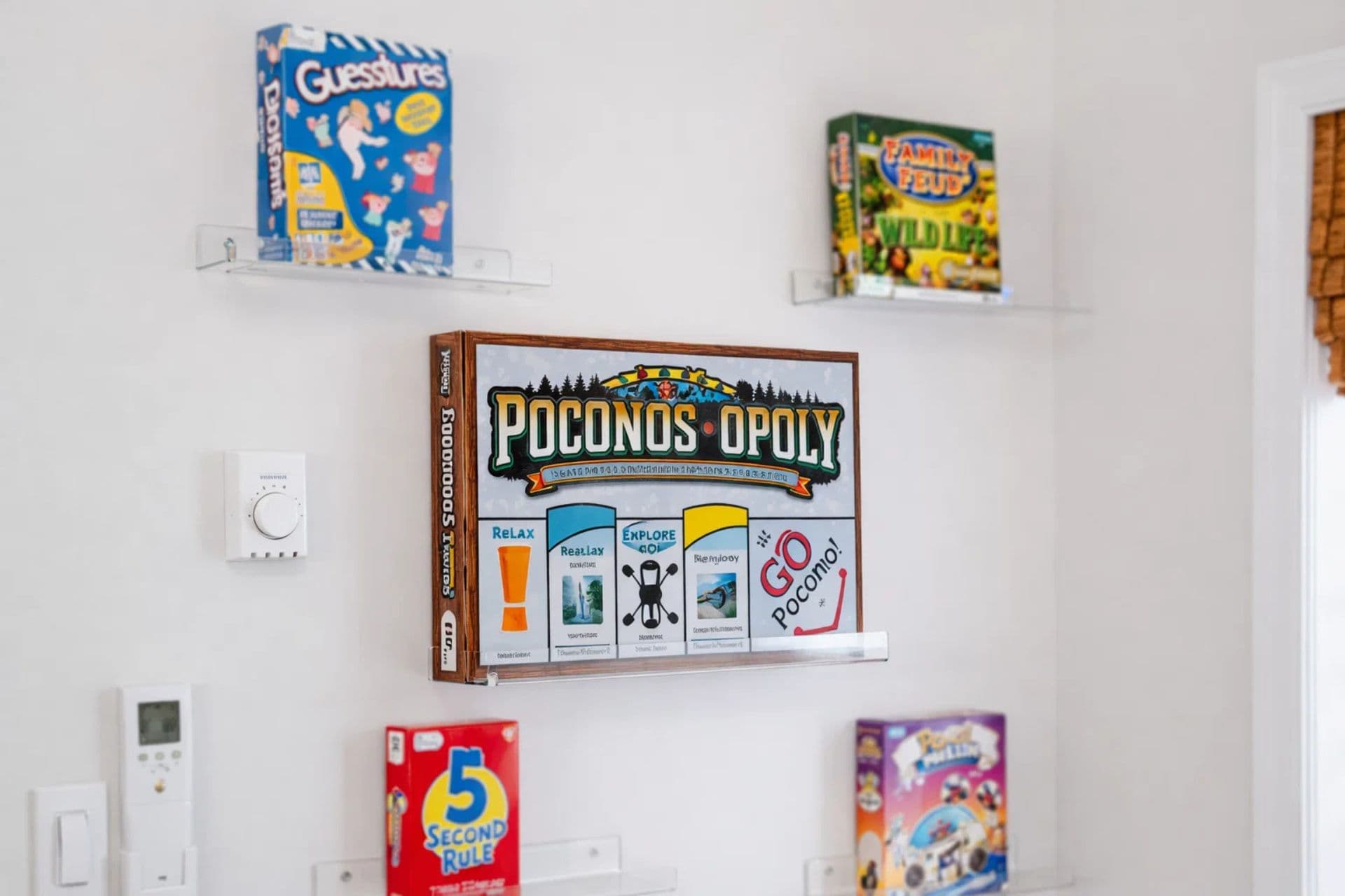 Game Room: Dive into family fun with classic board games and laughter-filled nights!