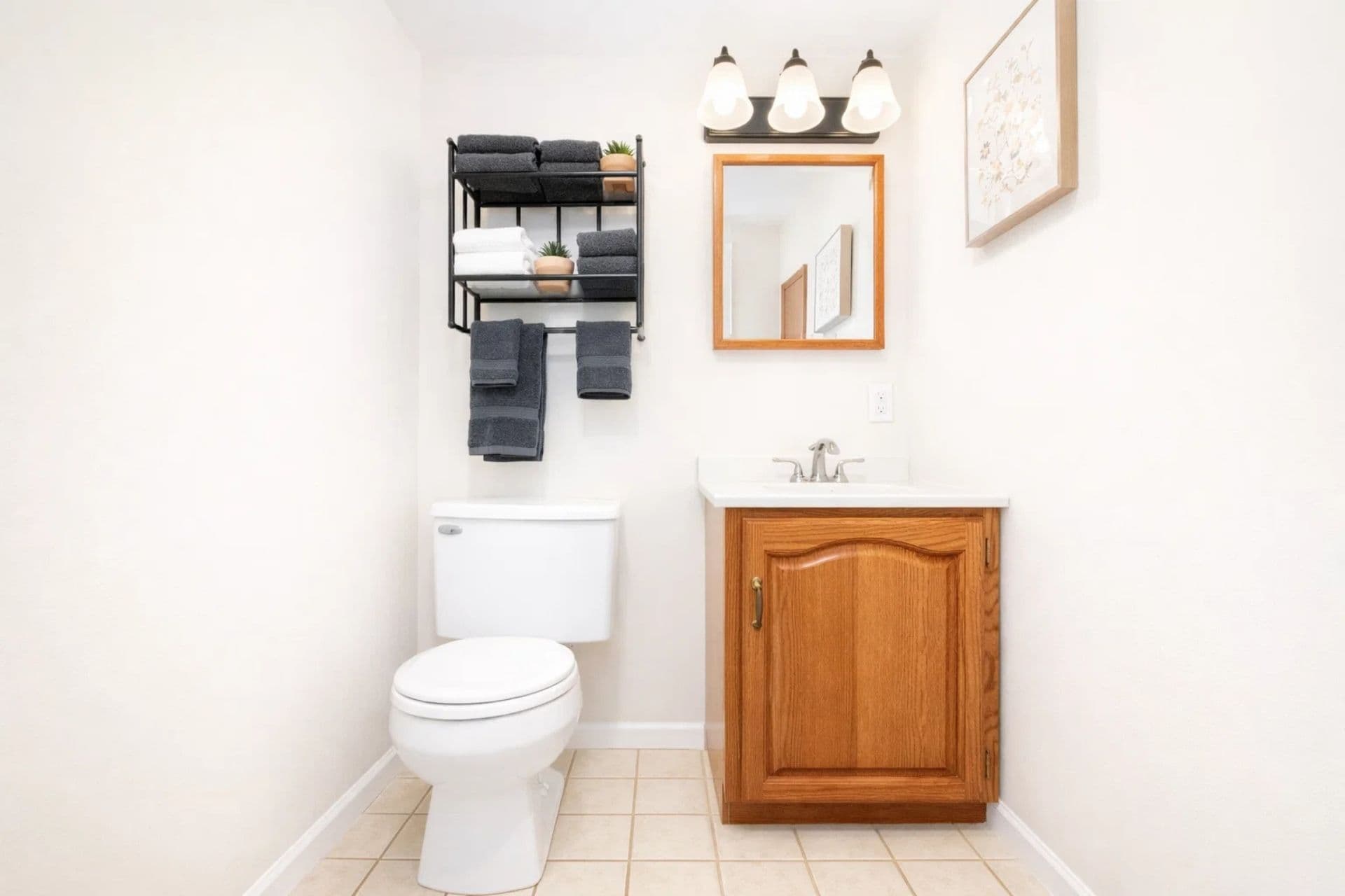 Half bathroom on main level
