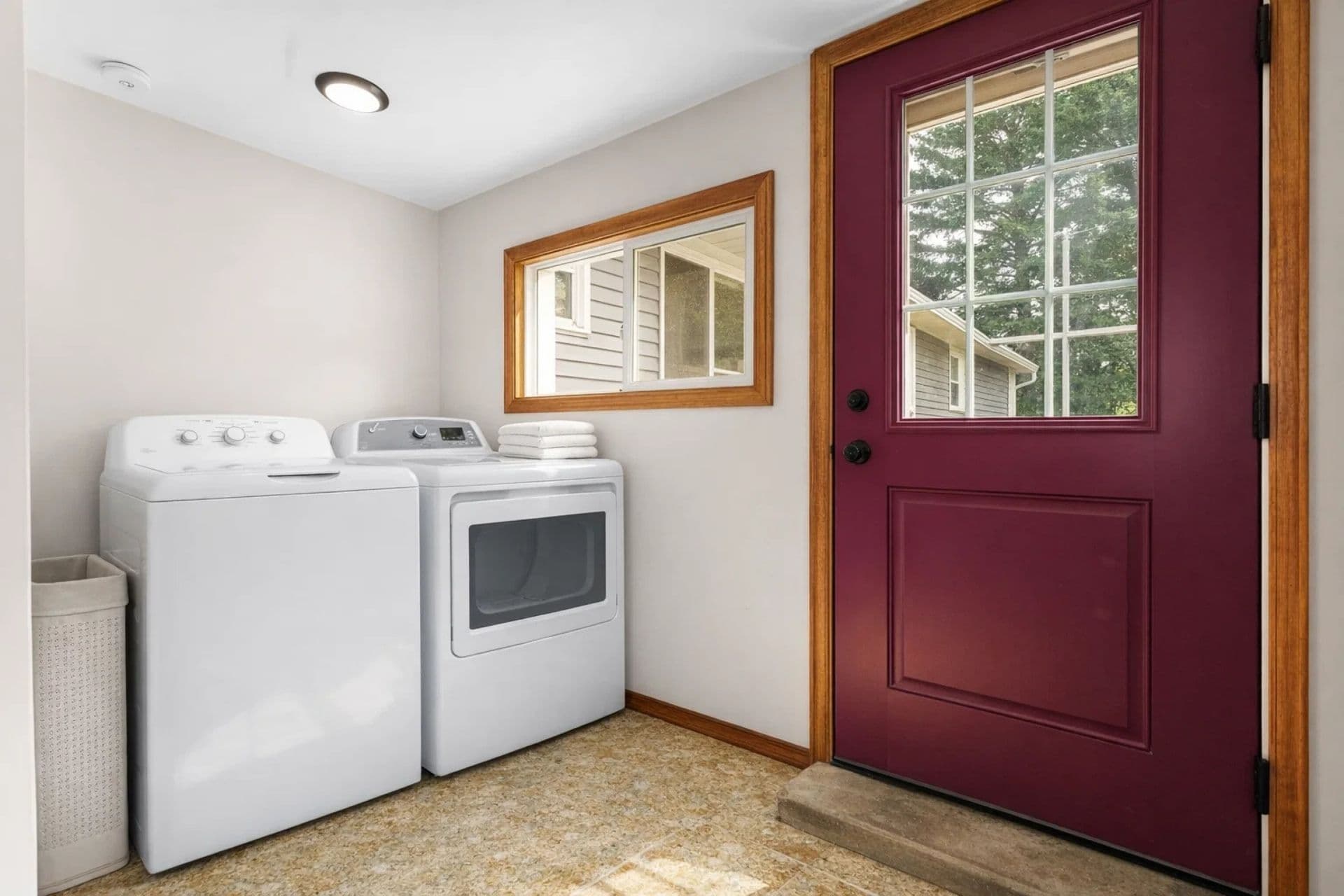 Washer and dryer provided for your complimentary use