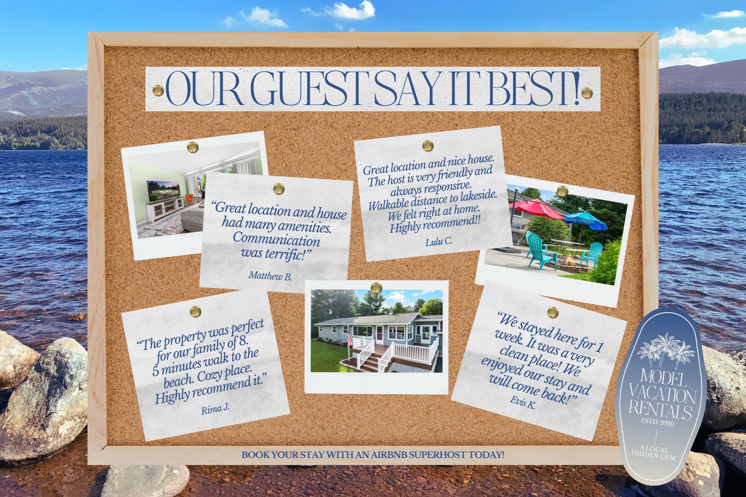 5 Star Rated Guest Reviews!