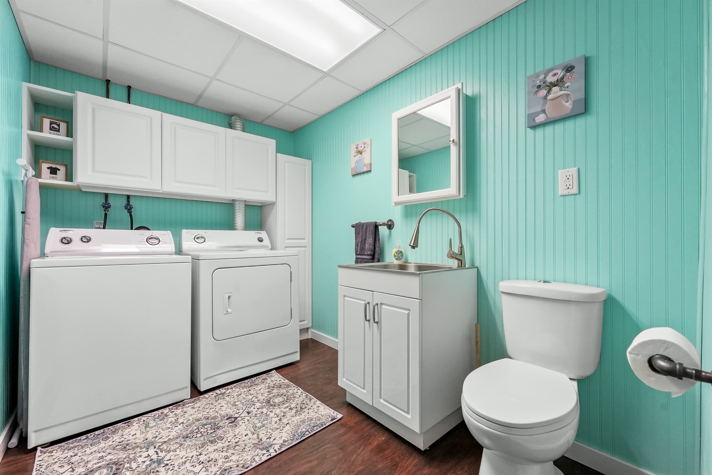 3rd half Bath with Laundry Space