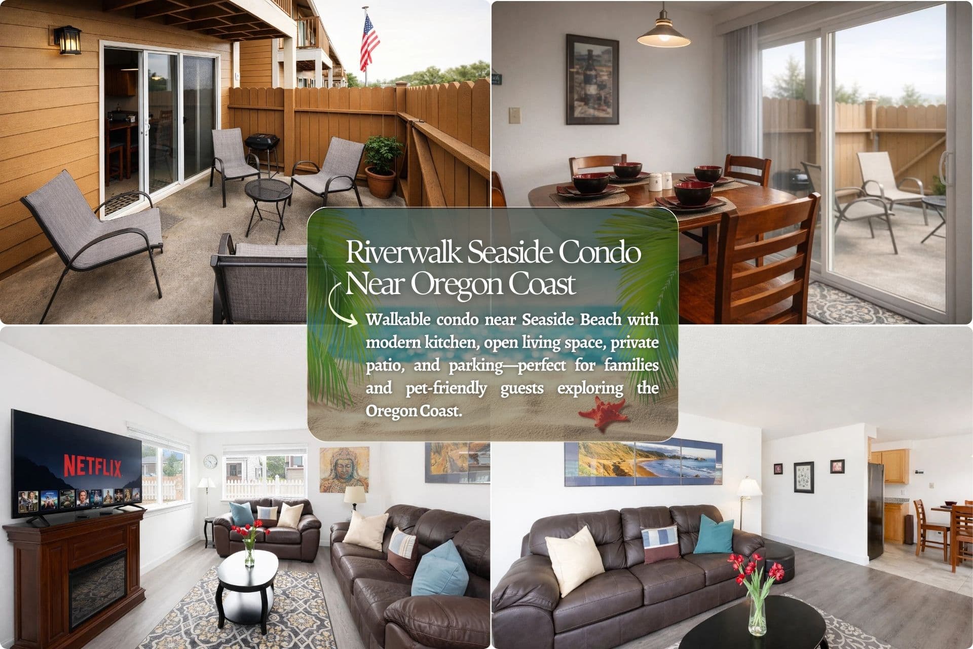 Riverwalk Seaside Winter Home Interior and Exterior