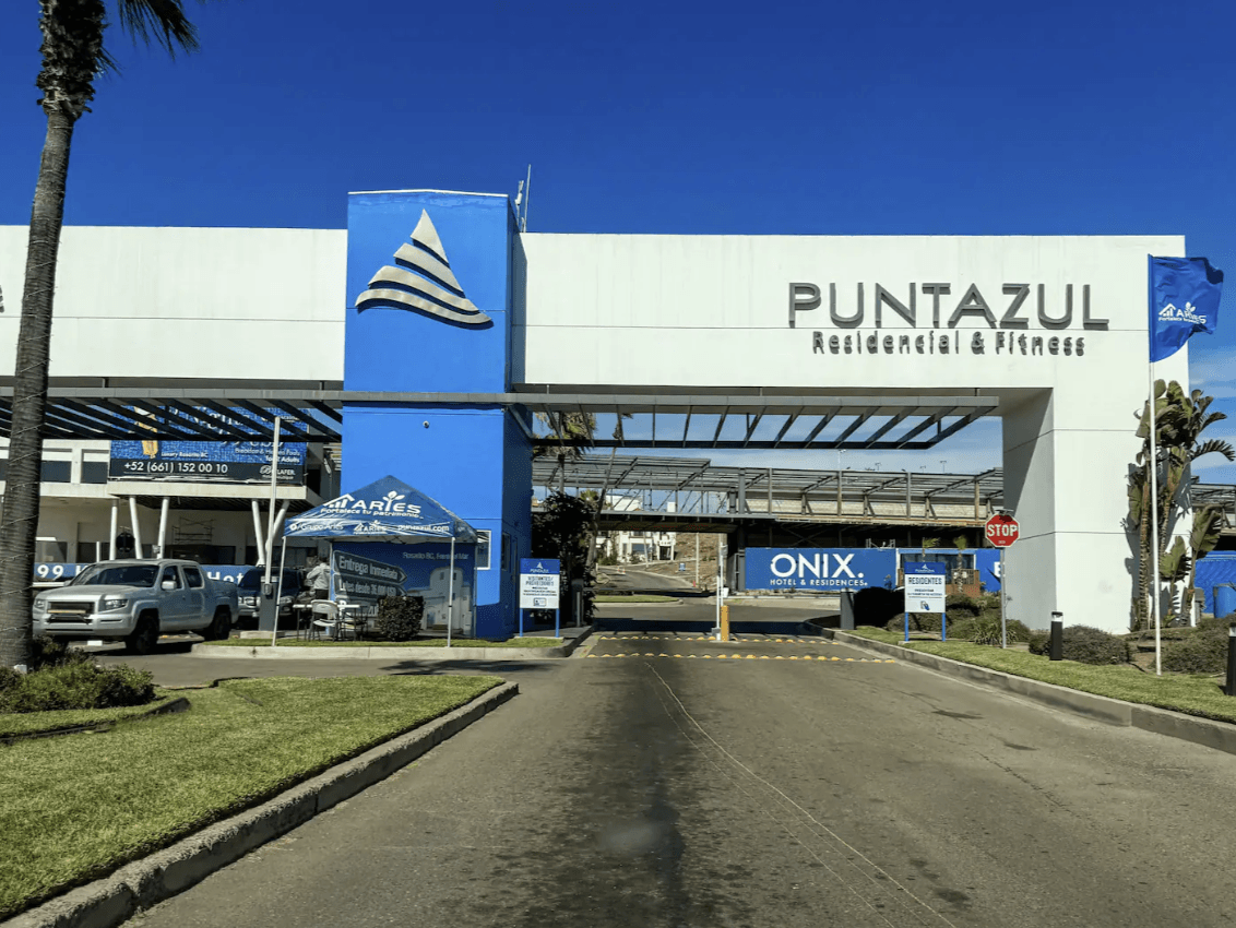 This is the entrance to the gated community, which has 24/7 security and a security gatehouse.