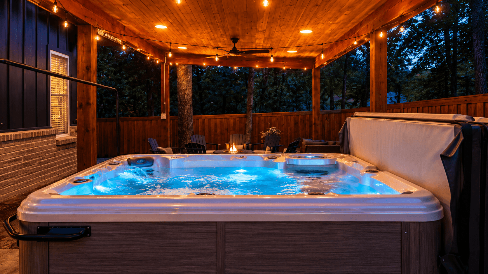Hot Tub at night