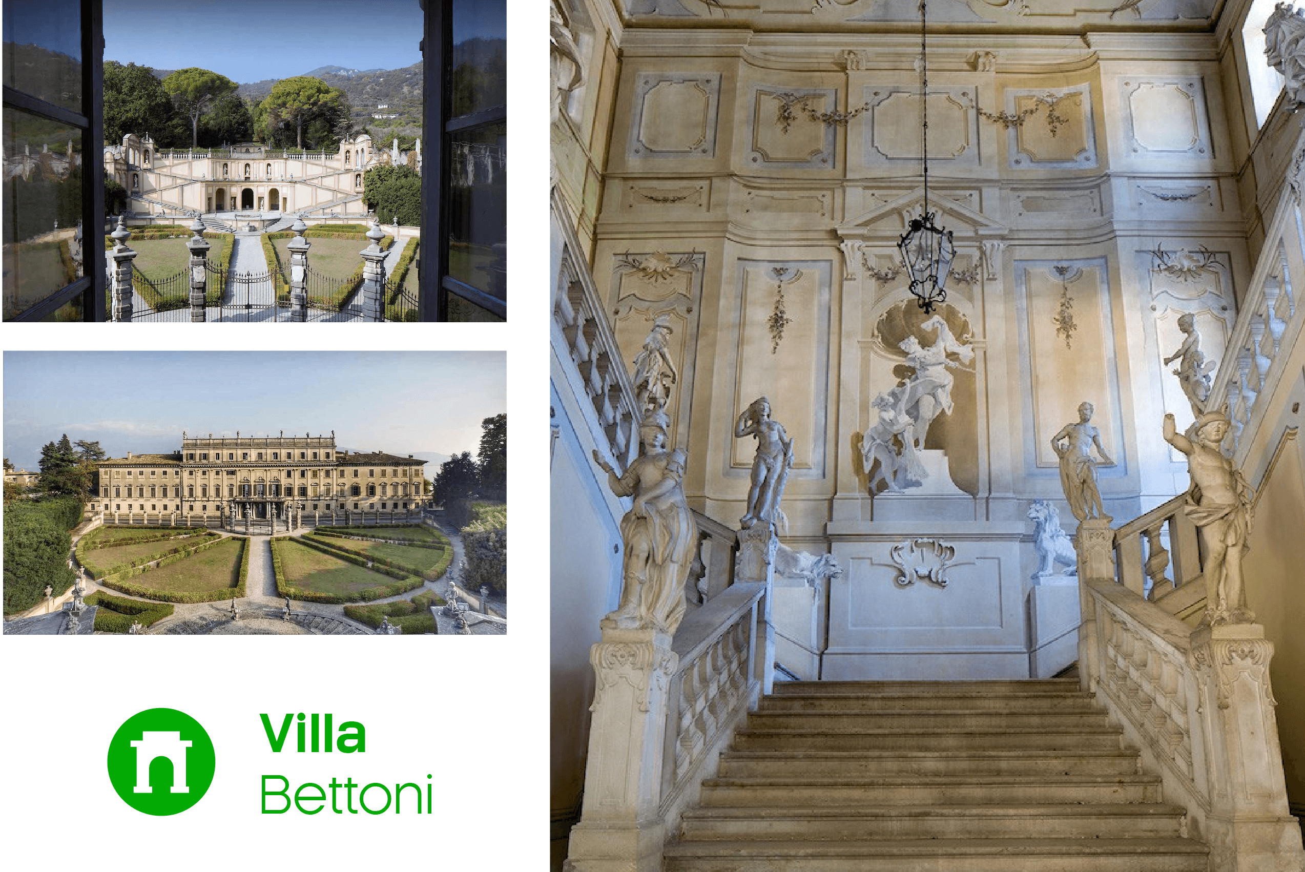 Villa Bettoni: an exclusive venue for elegant events and weddings. Just 450 meters away.