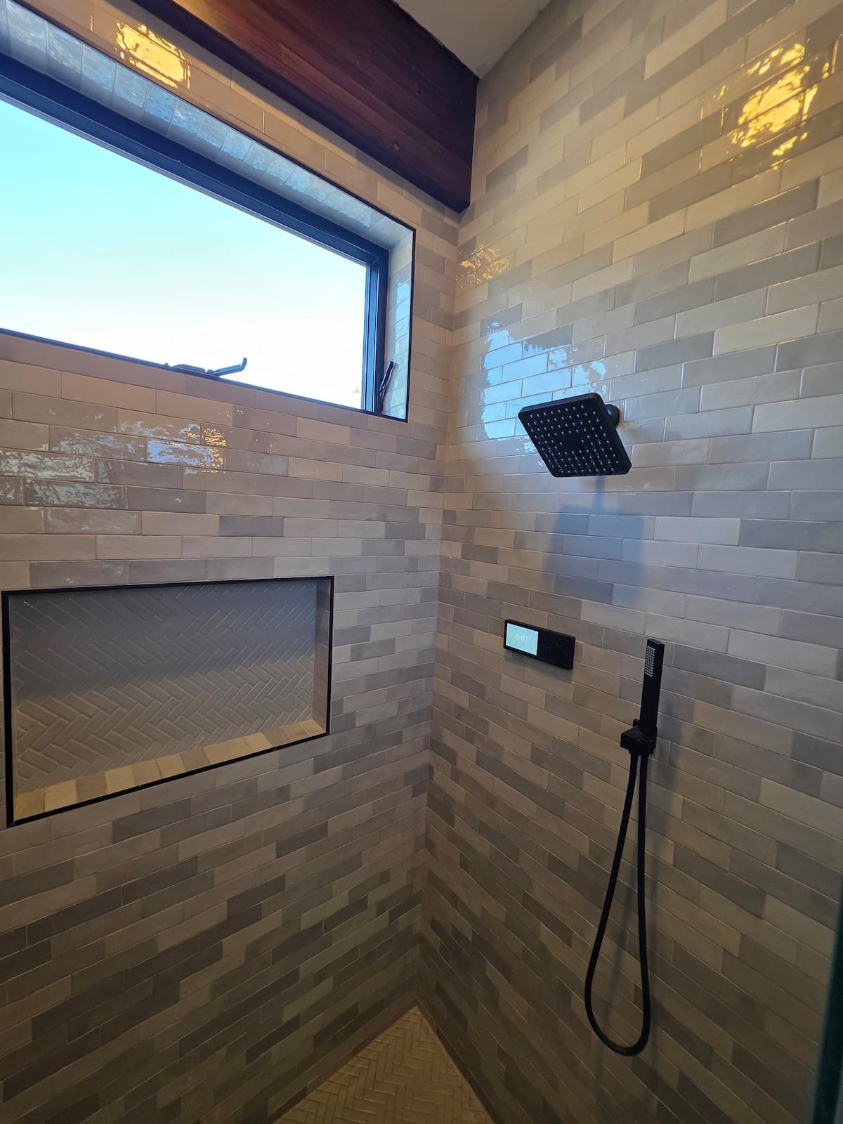 Tile shower
