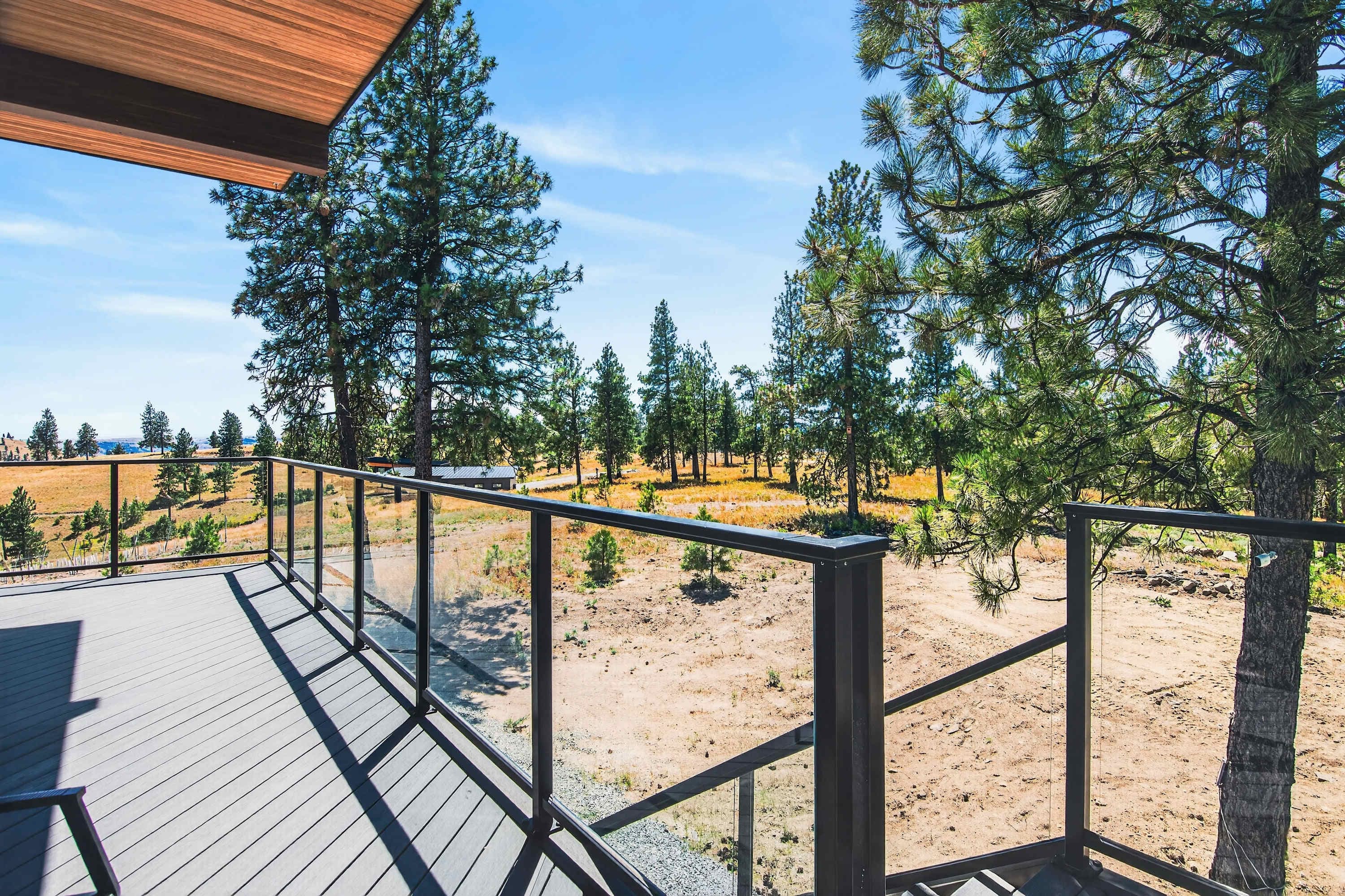 exterior back deck view
