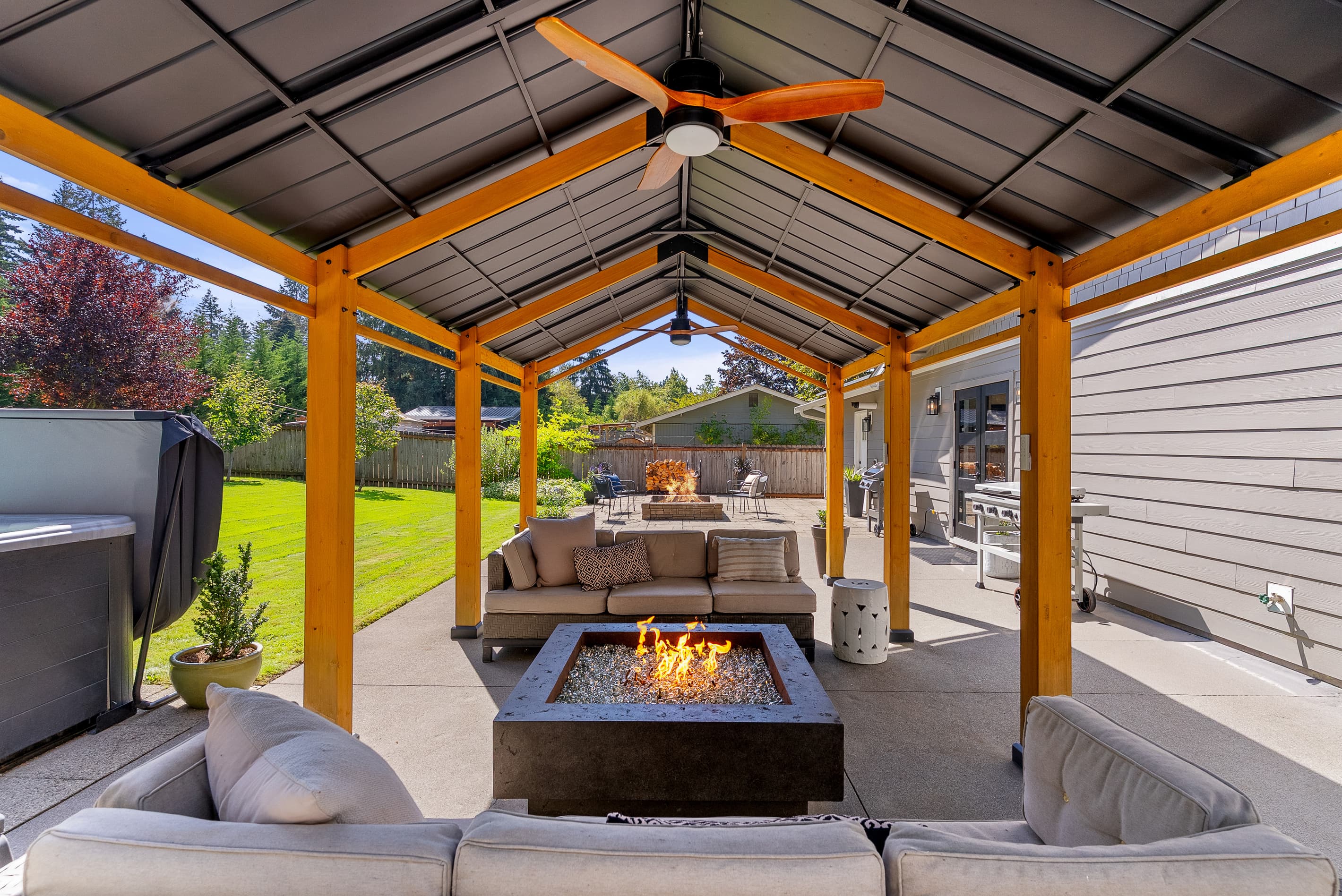 Covered Fire Pit