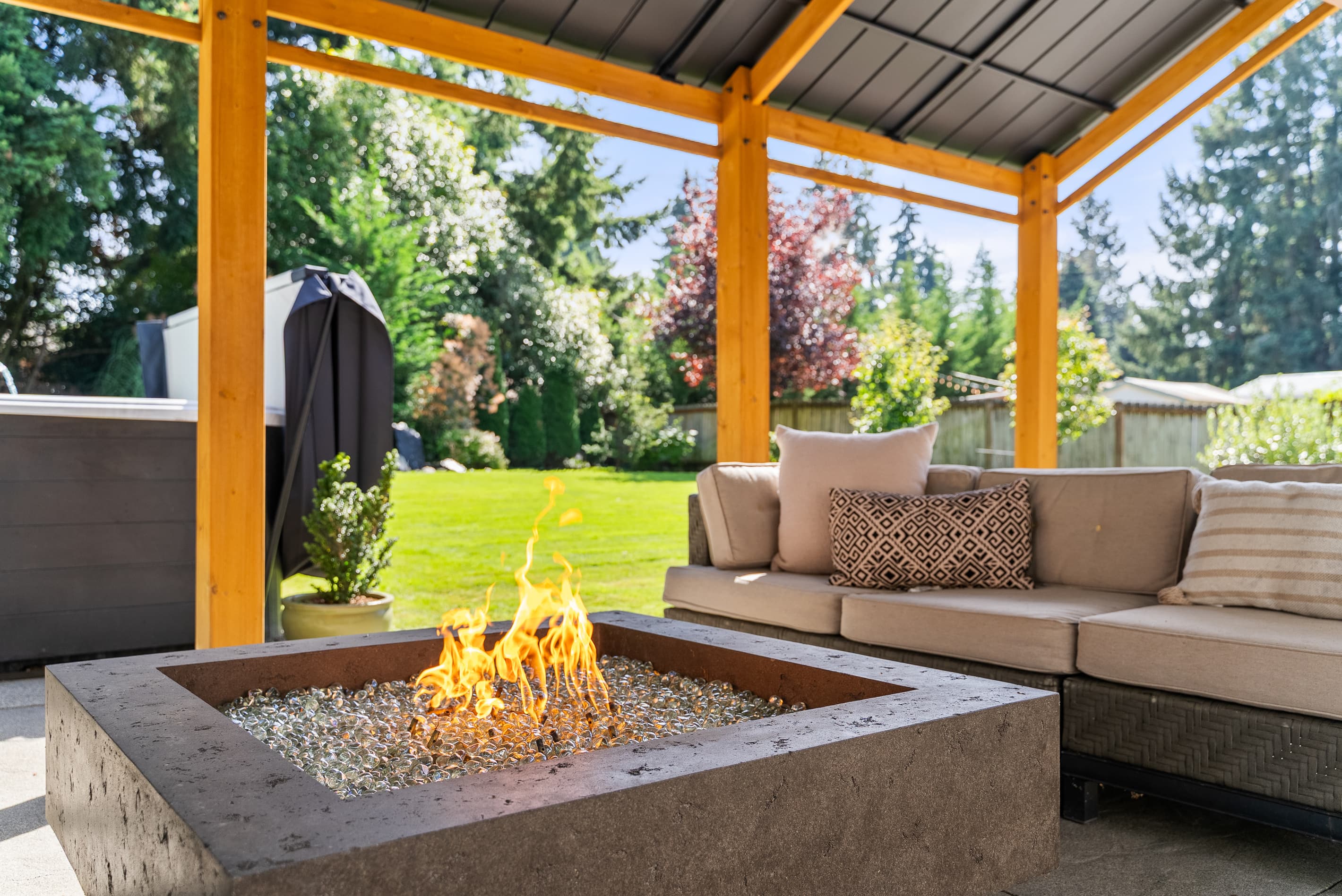Covered Fire Pit
