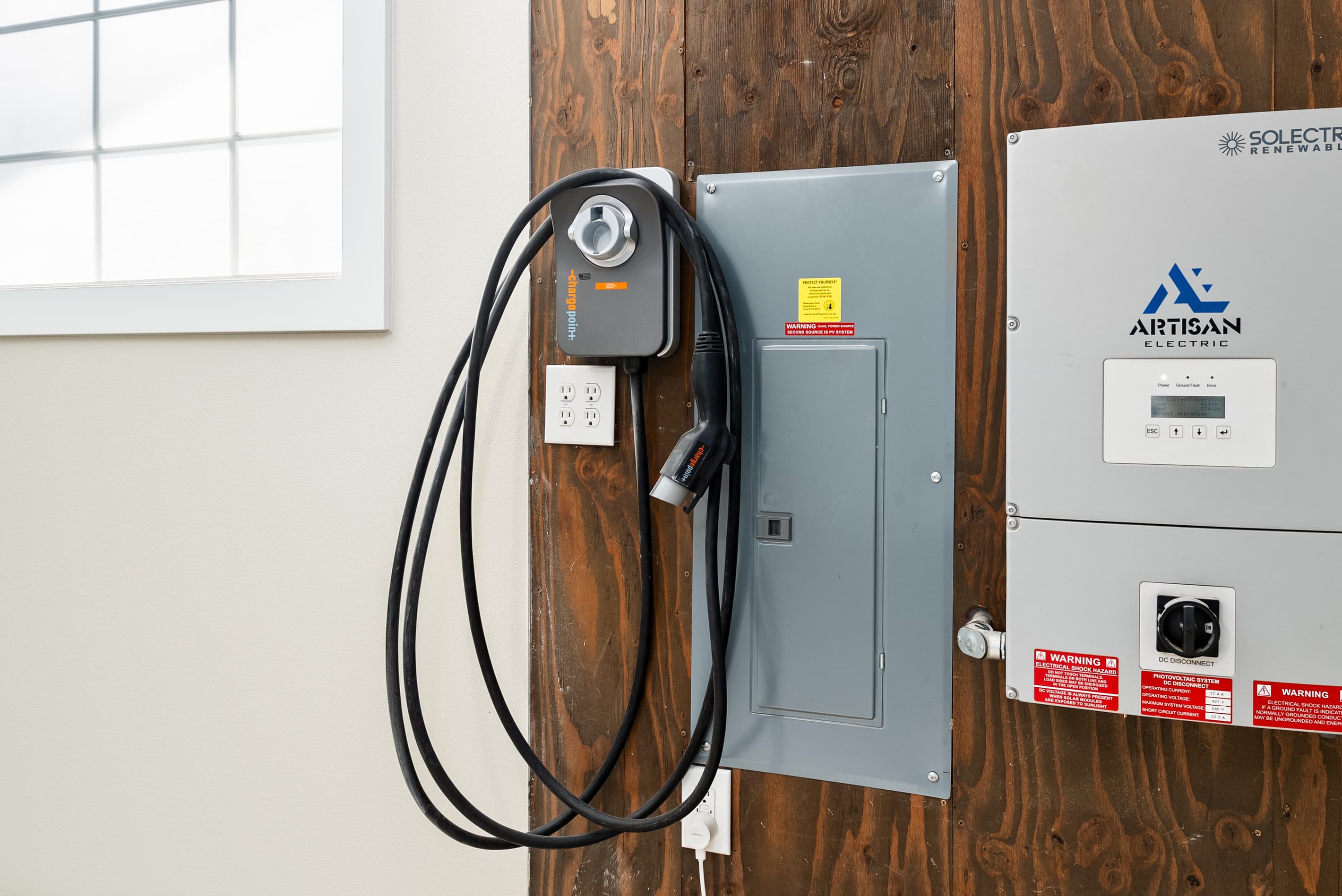 EV Charger in Garage