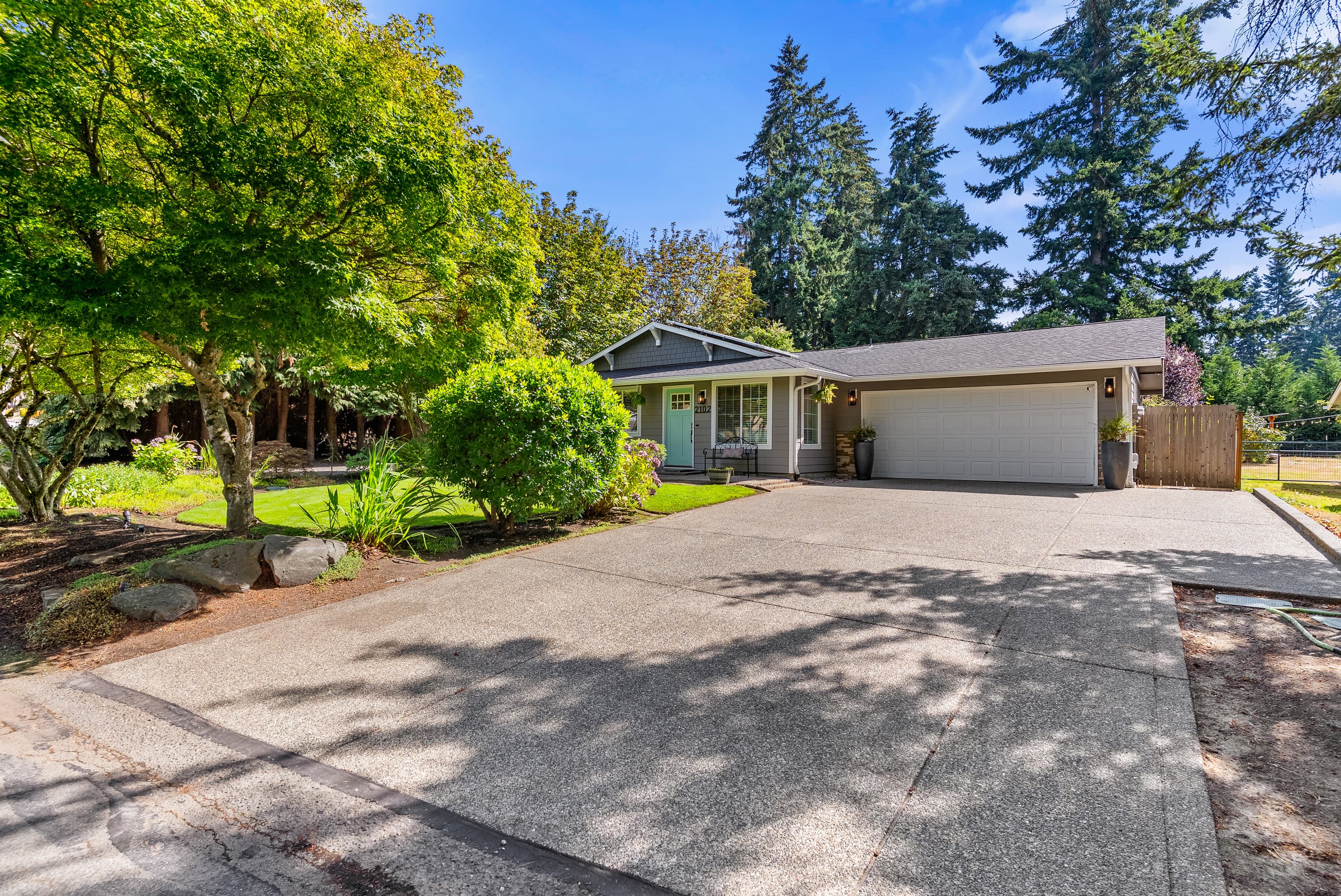 Huge Primary Driveway, with access to Garage