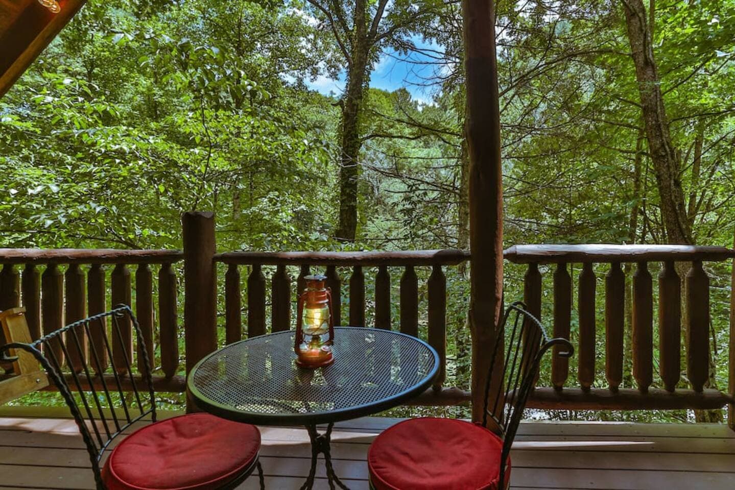 Enjoy a bottle of wine while relaxing in your private outdoor dining area.