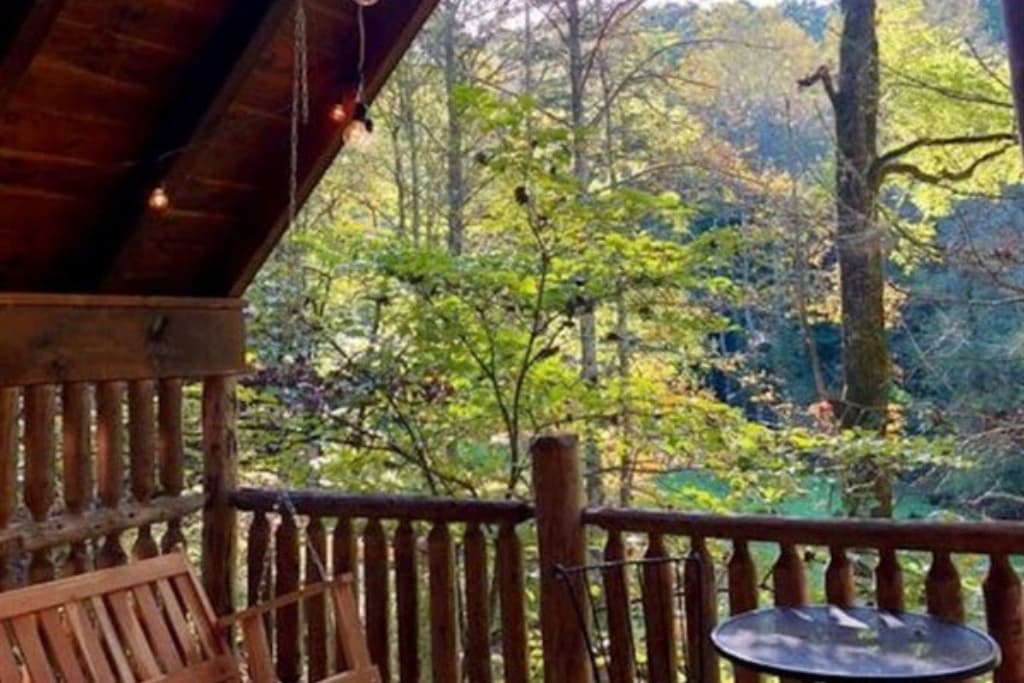 The outdoor swing is a must.