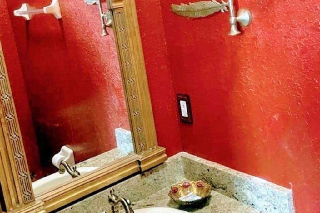 The mirror of Erised in the half bath.