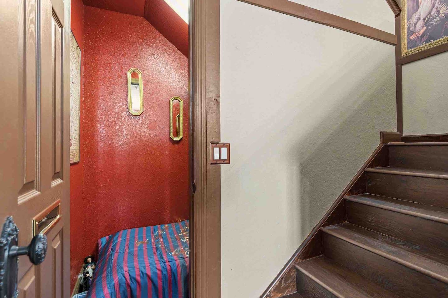 Harry's cupboard under the stairs.