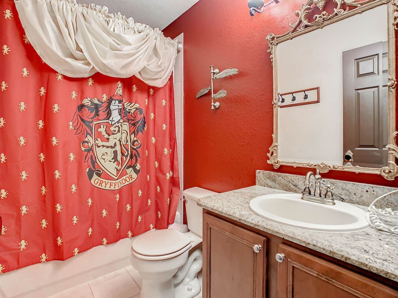 Shared bathroom for Hufflepuffs and Gryffindor alike.