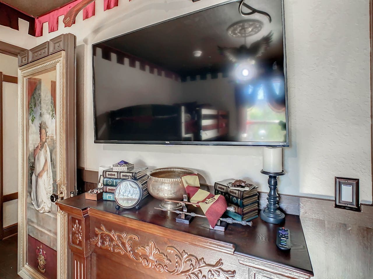 The kids have their own TV so they can watch kids shows without having to share the TV with siblings or Mom and Dad.