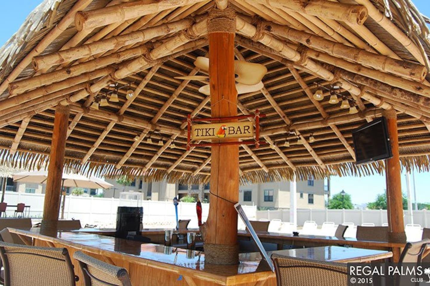 The ever-popular Tiki Bar is right by the pool!