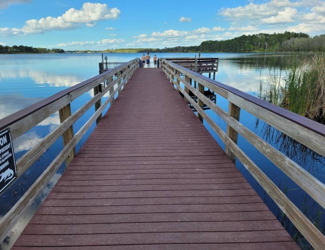 Fishing at the resort, off Lake Davenport 