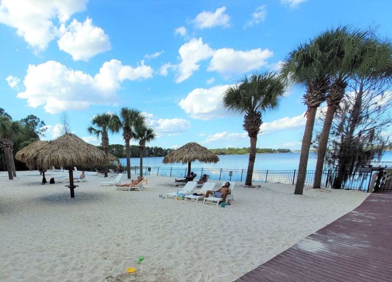 Bahama Bay has a private beach!
