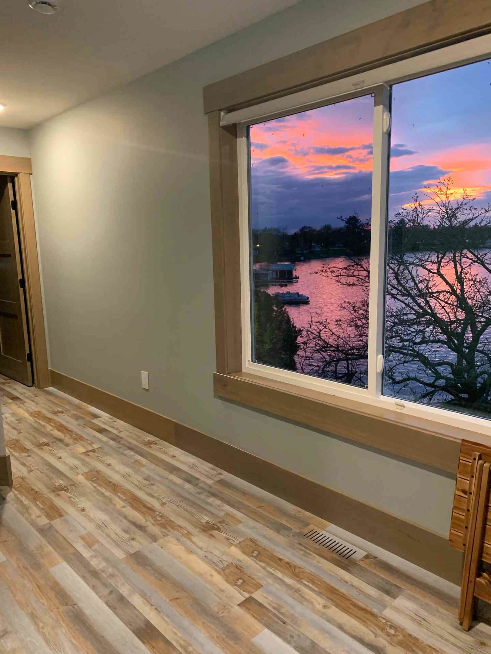 Ample windows overlooking the lake create beautiful views no matter where you are in the home.