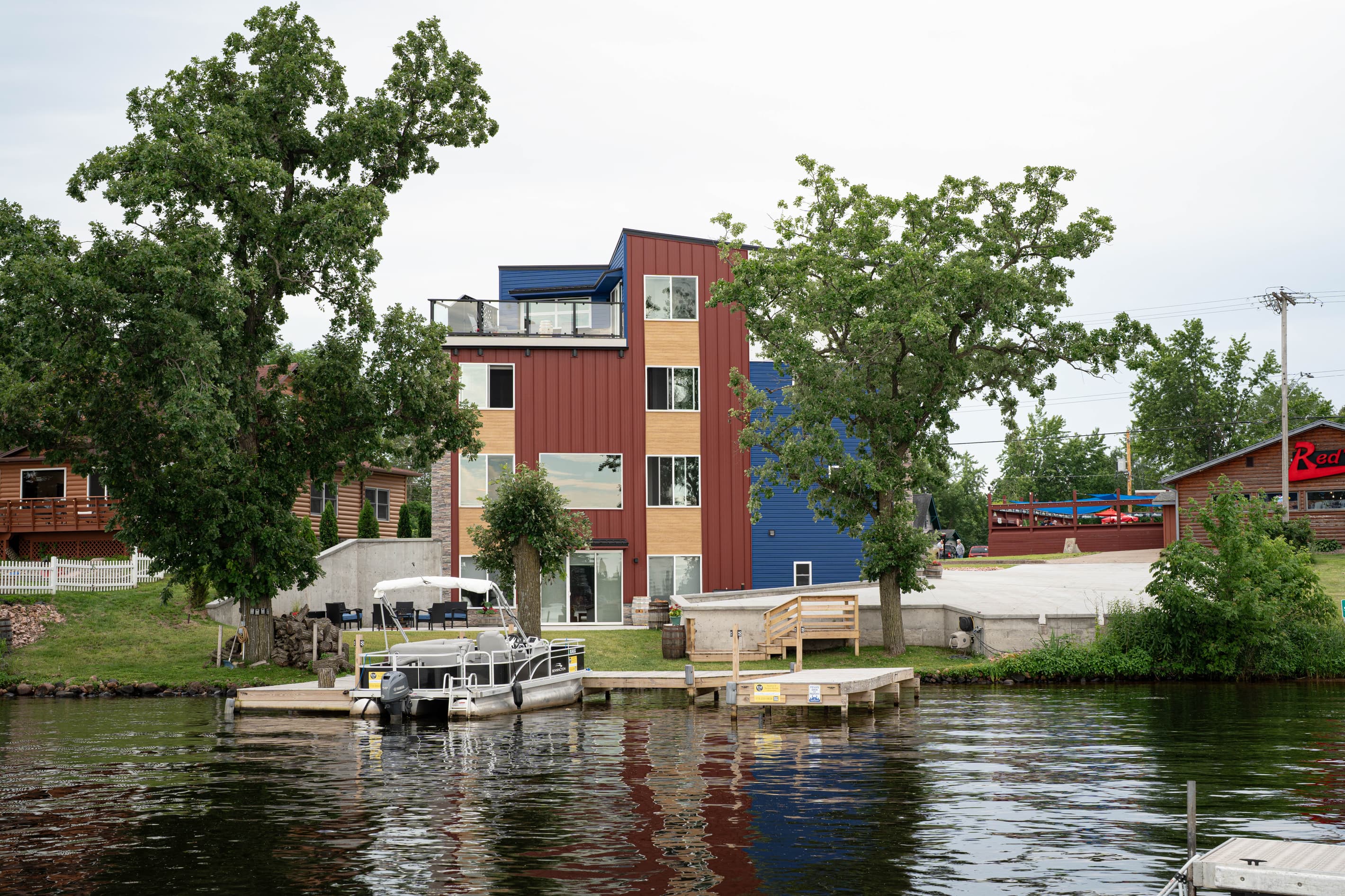 Architectural landmark on Chetek Chain of Lakes.