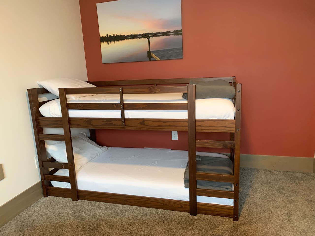 Bunkbeds in Bedroom 2 (Red Room).