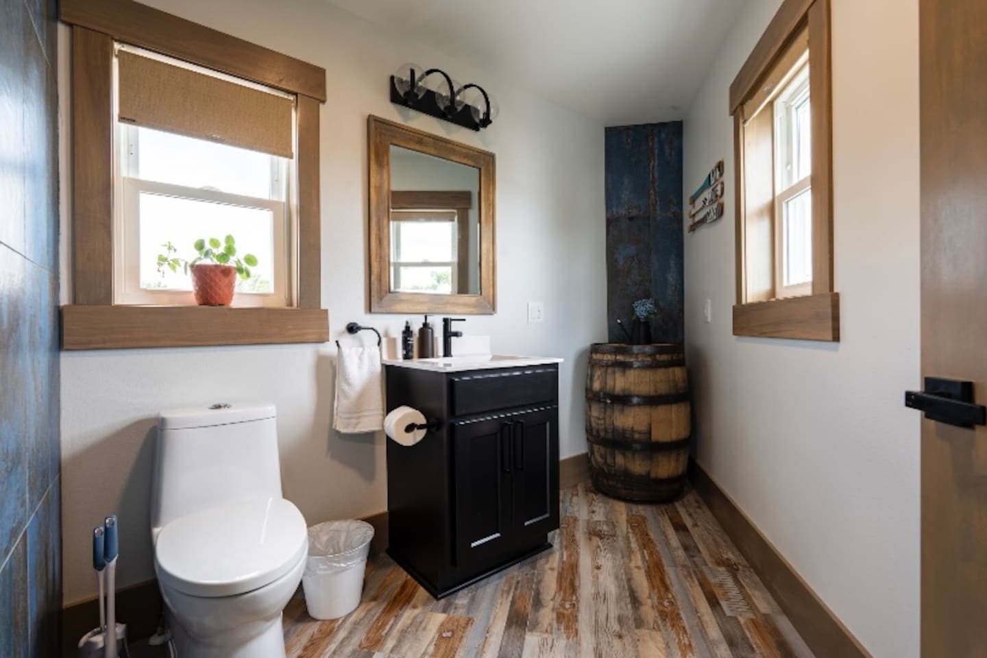 Bathroom 4 off the rooftop game room space.
