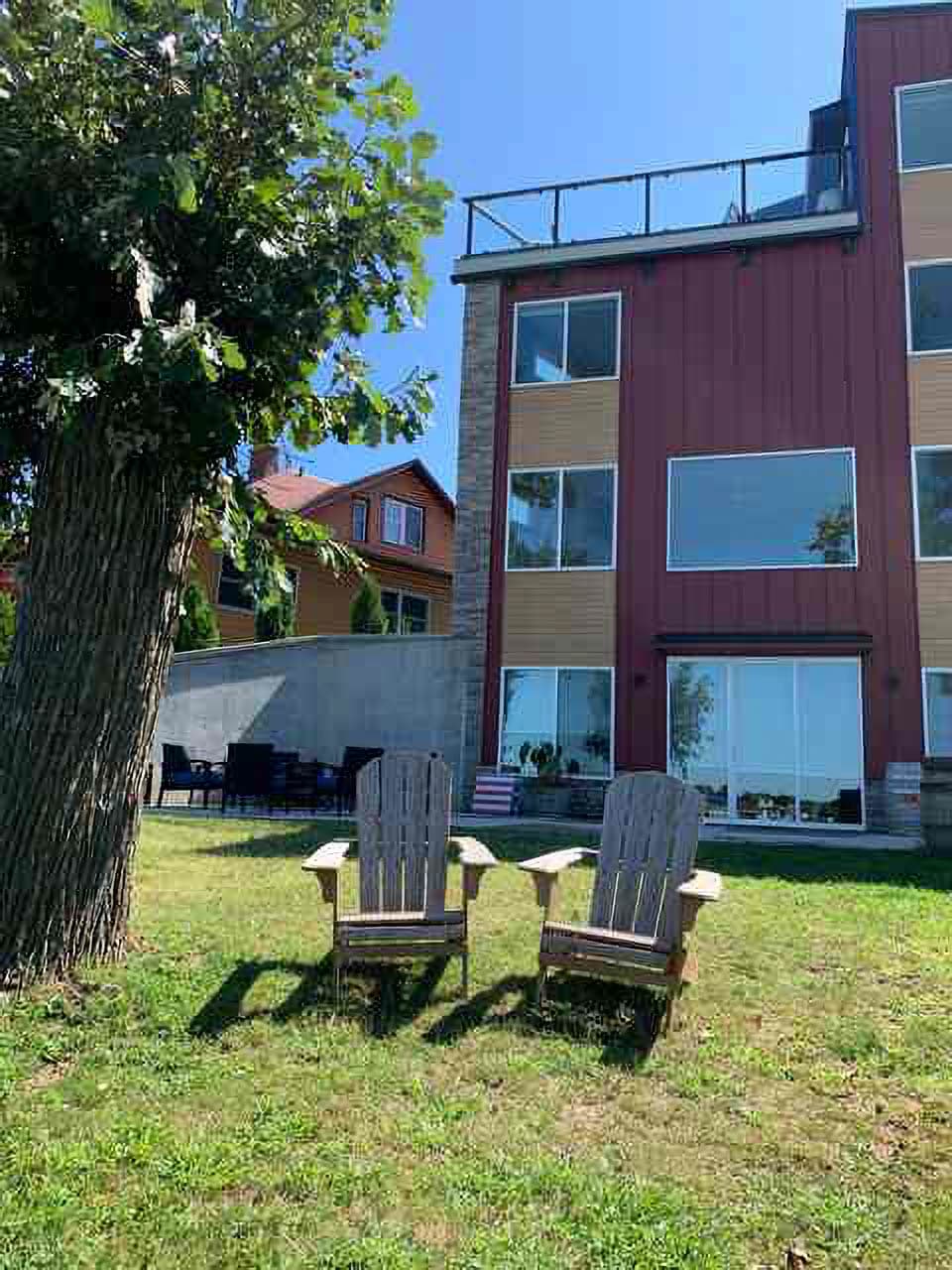 Have a seat and enjoy the lake view!
