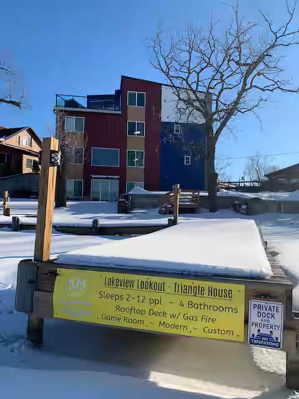 Lake houses aren't just for summer -- winter fun just steps away!