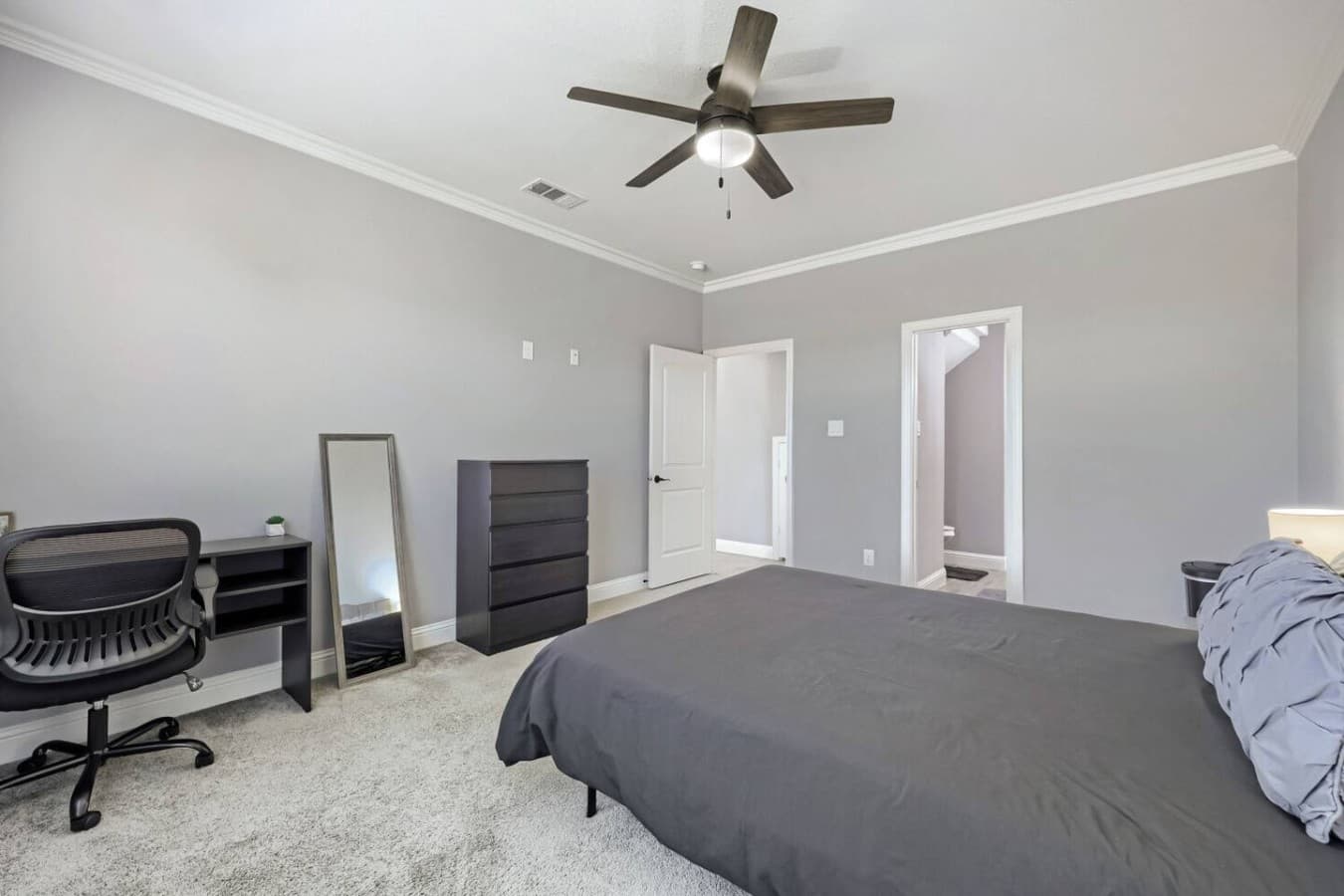 Stay comfortable with a queen bed and an in-room workstation.