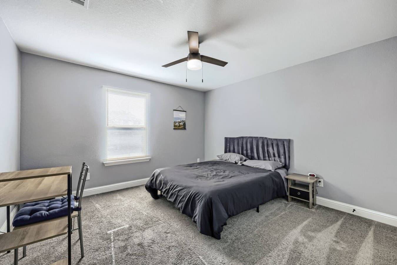 Settle into the queen bed after a productive day at your in-room workstation.