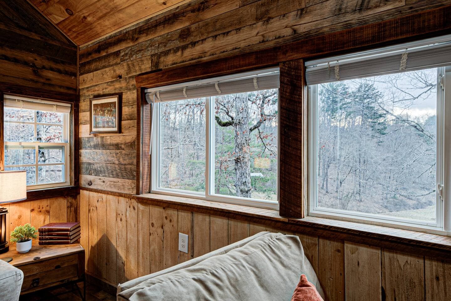 Living Room View To Pond