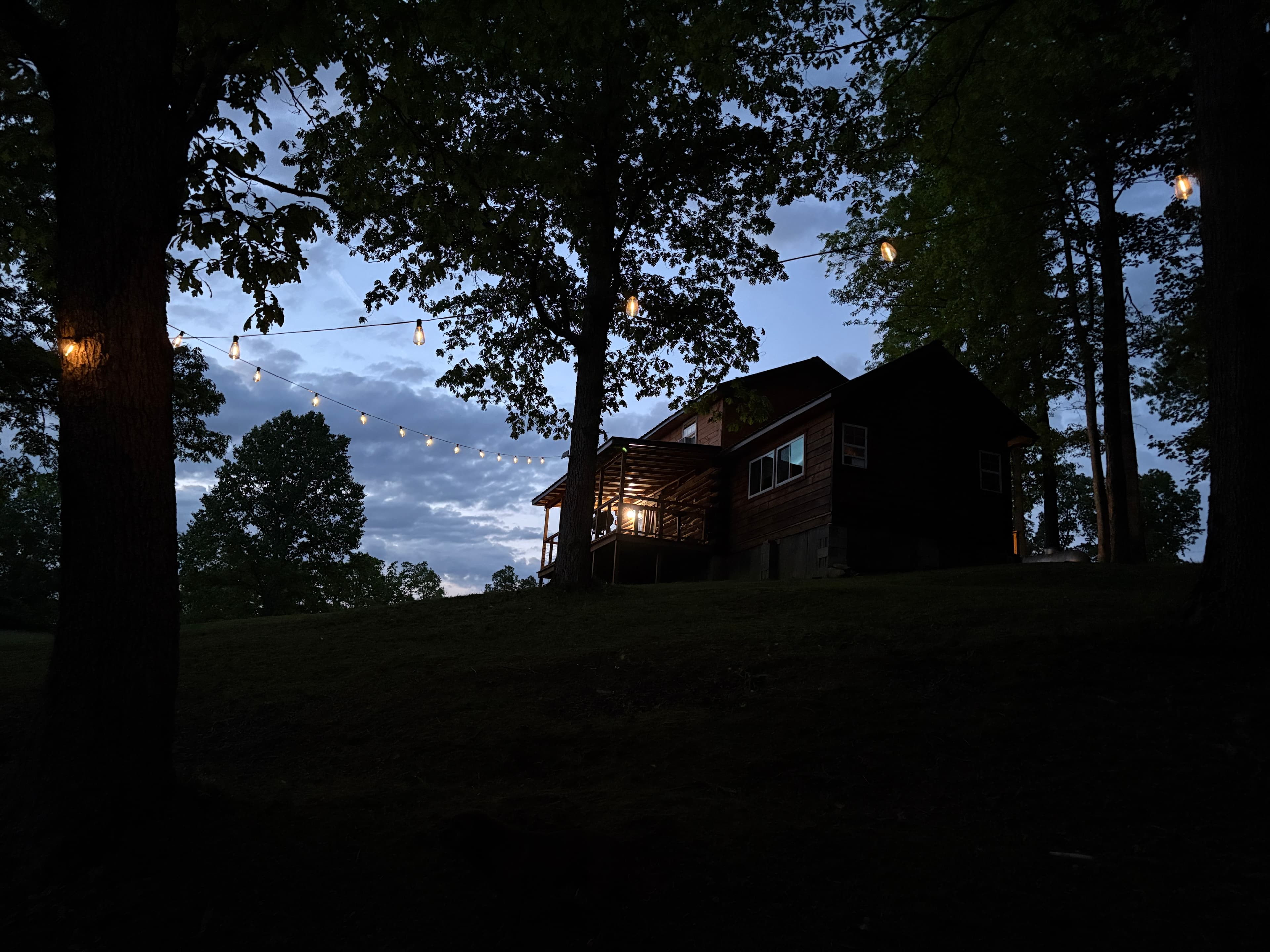 Red River Gorge Cabin Night Time