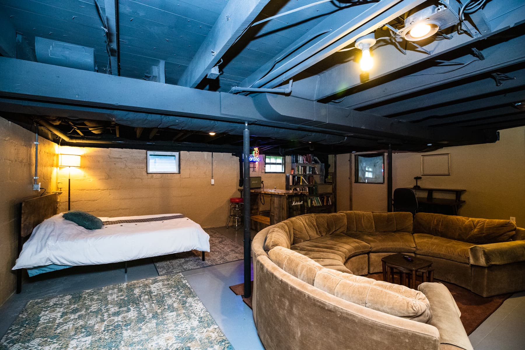 Basement bedroom 5 and entertaining area