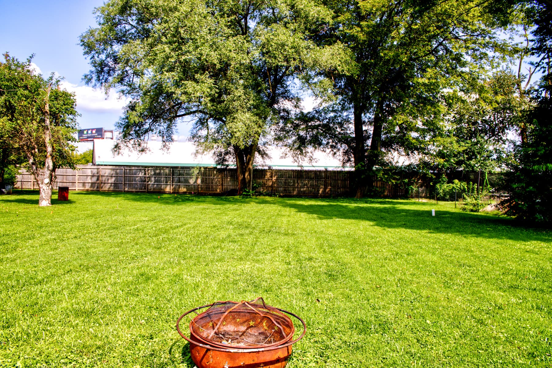 Backyard view