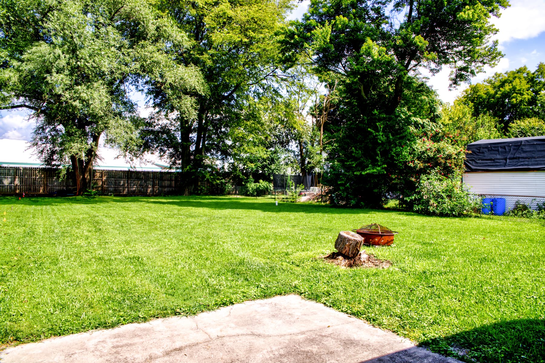Backyard view