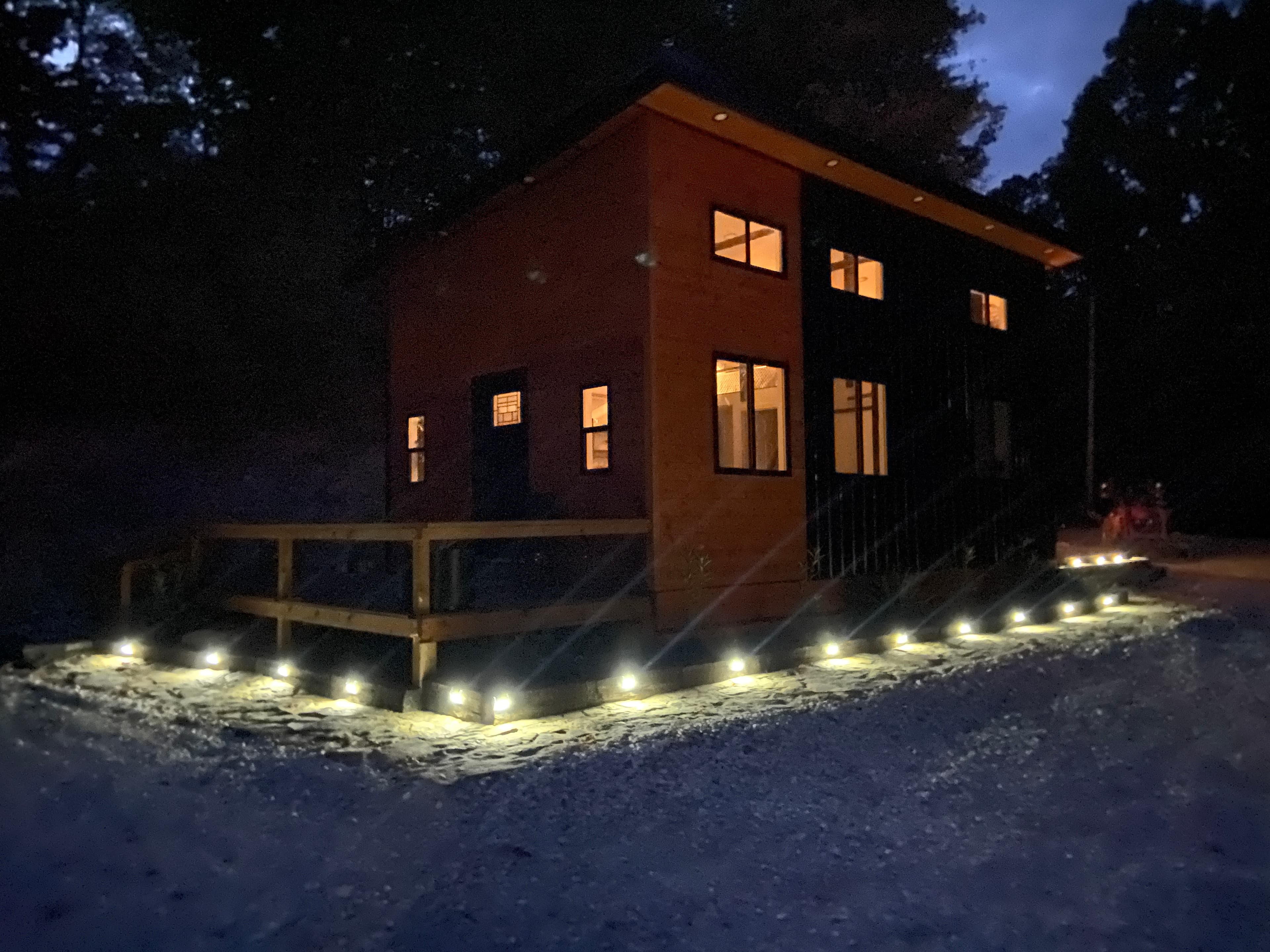 Solar Lit Exterior Walkway
