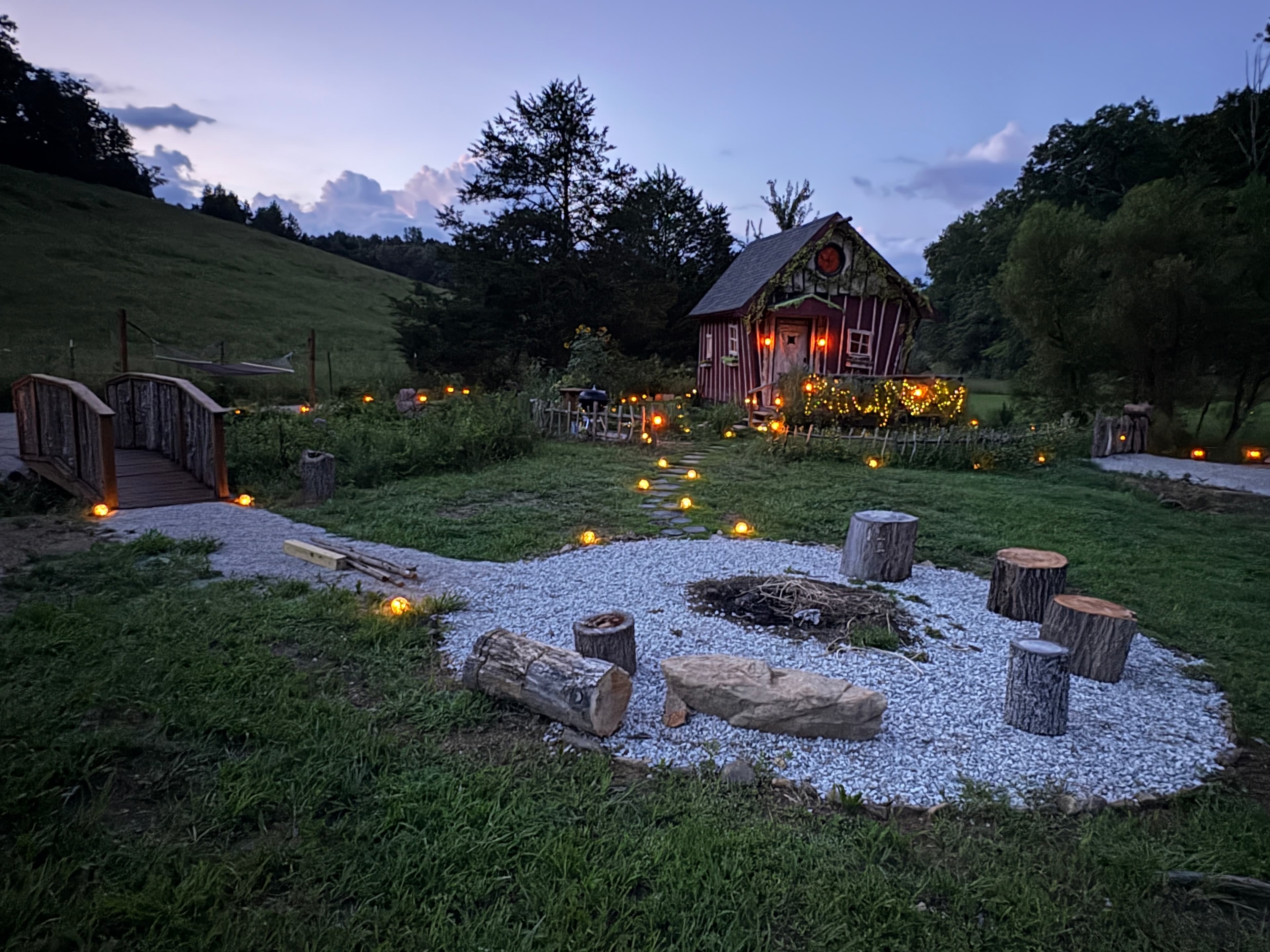 Fire pit area