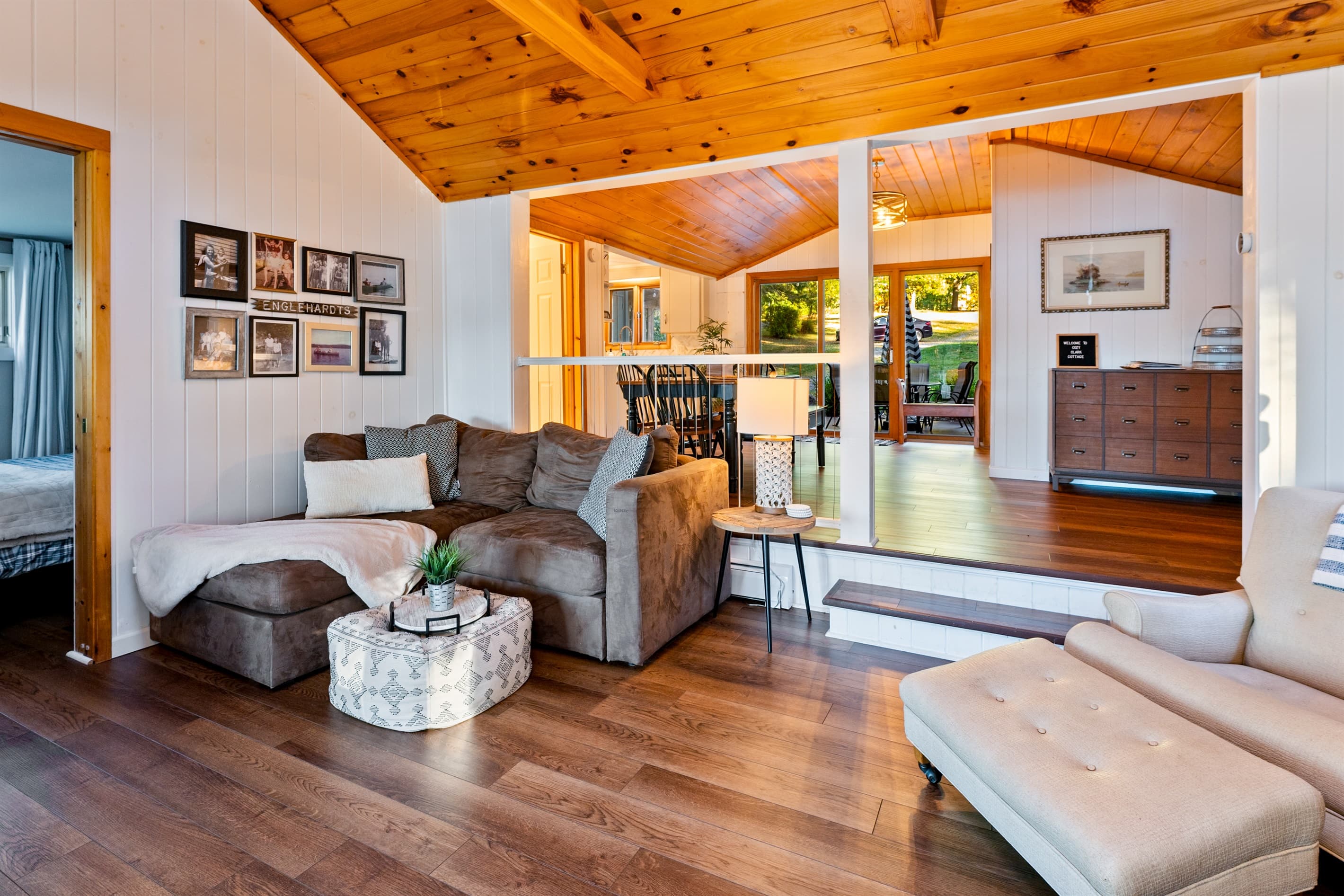 Open living space beside the dining area