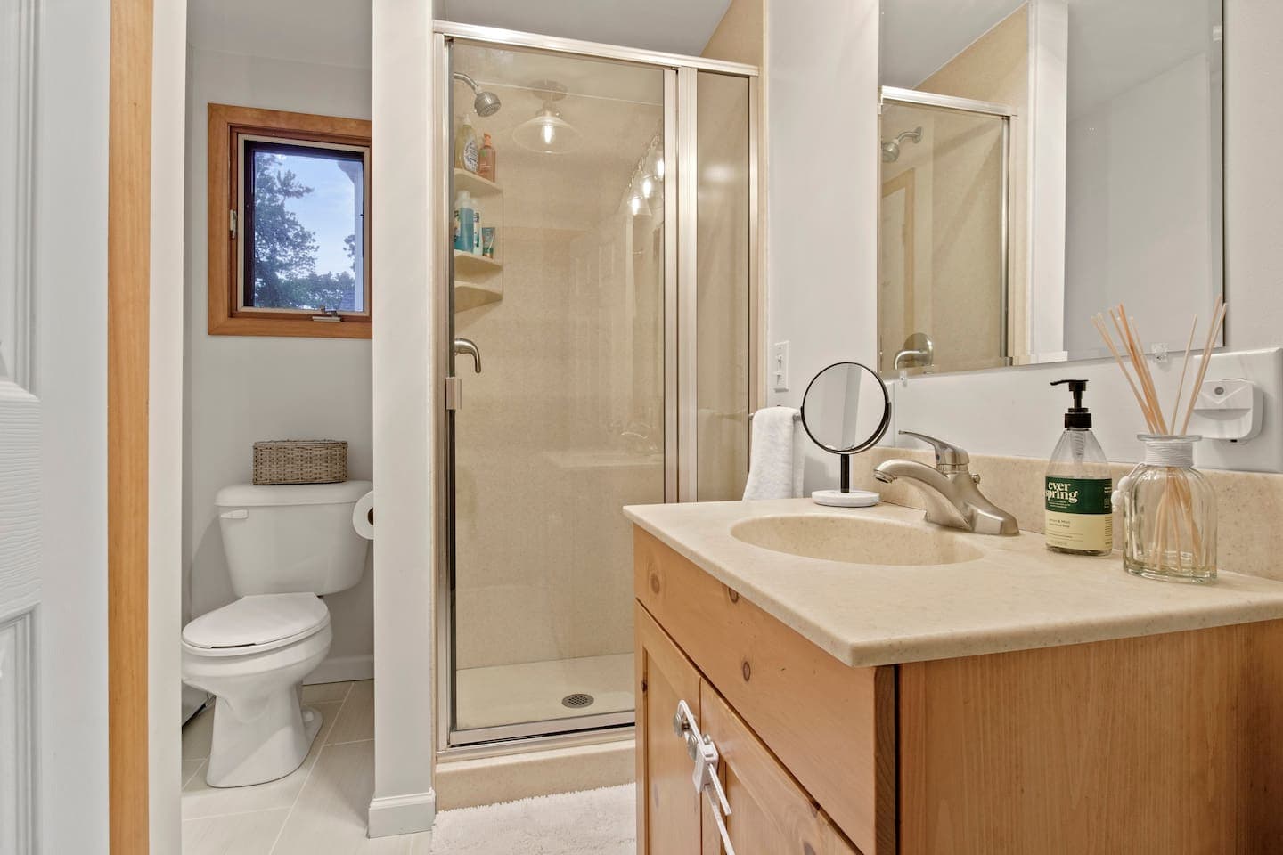Full bathroom with walk in shower